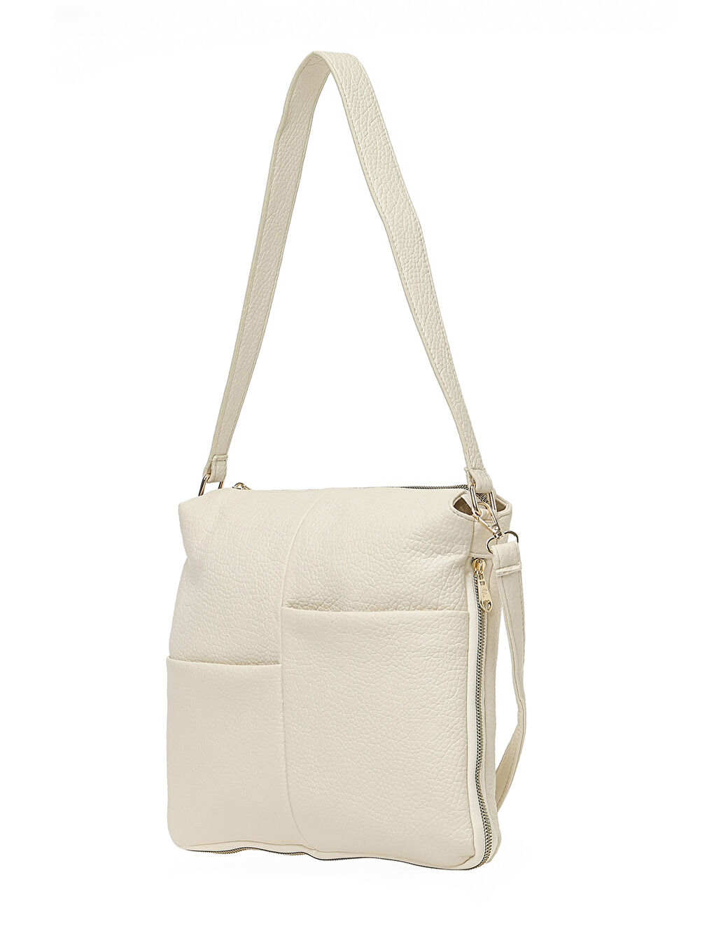 Bej NTRL CEPLI CPRZ 6FX Krem Kadın Çapraz Çanta-1