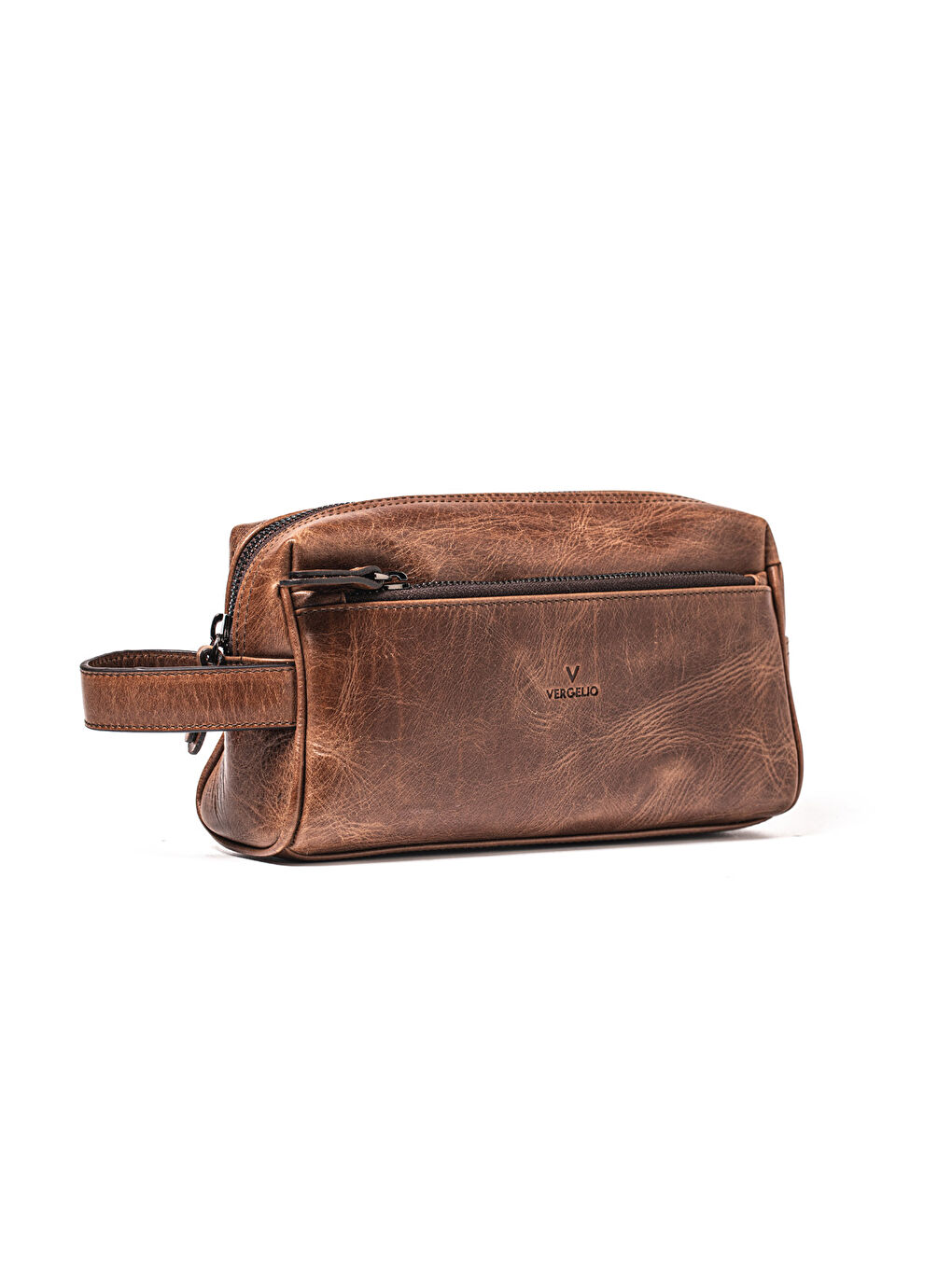 Kahverengi Erkek El Çantası 4273 Purse Matte Crystal Clutch Bag-1