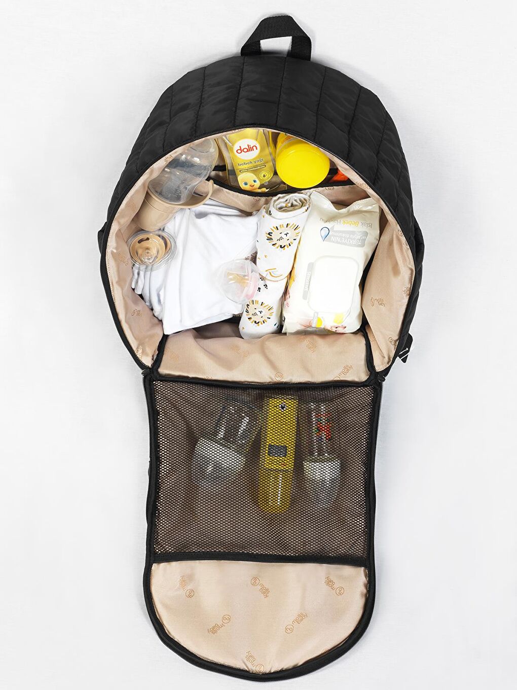 Selimiye Anne Bebek Bakım Çantası - Siyah Standart-6