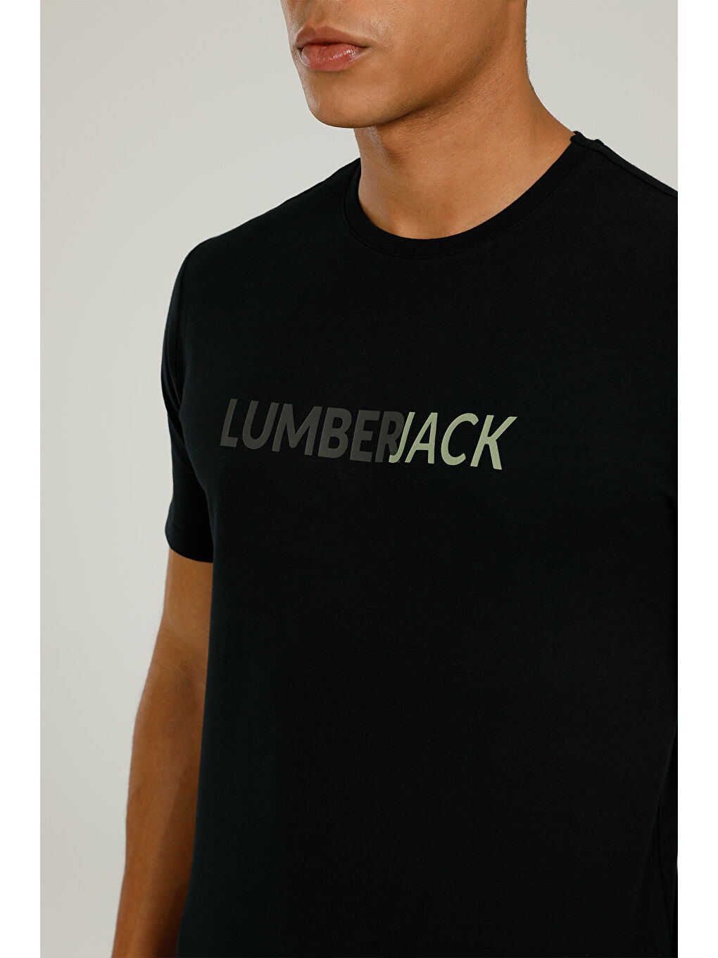 Lumberjack CT1031 DIMA LOGO T-SHIRT Siyah Erkek Kısa Kol T-Shirt - 3