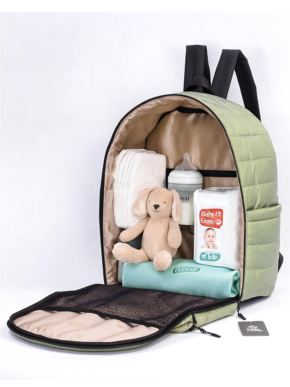 Selimiye Anne Bebek Bakım Çantası - Yeşil Standart-8