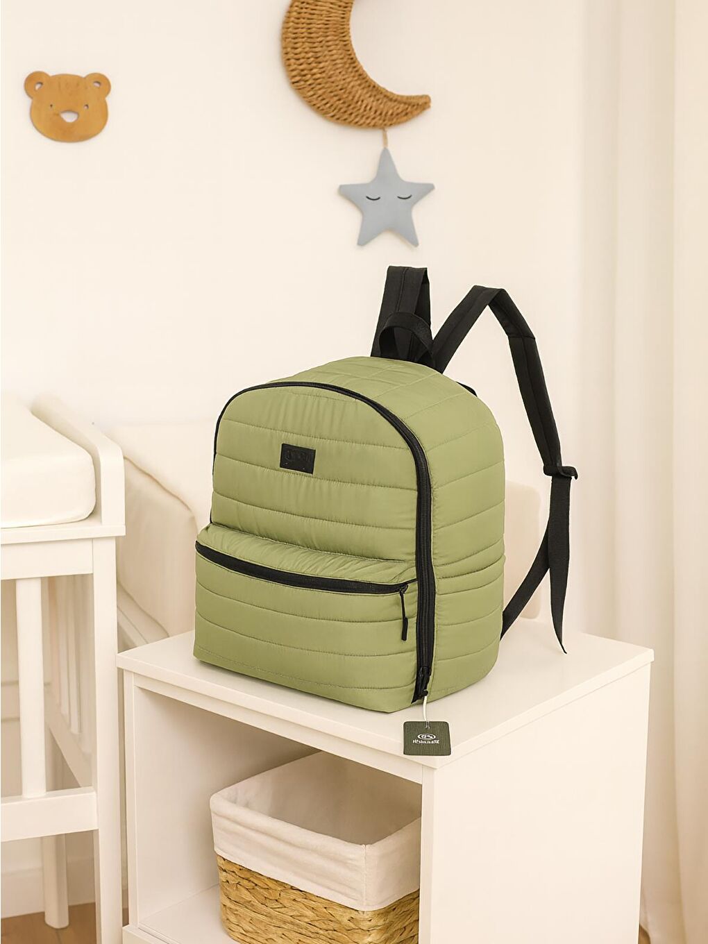 Selimiye Anne Bebek Bakım Çantası - Yeşil Standart-9