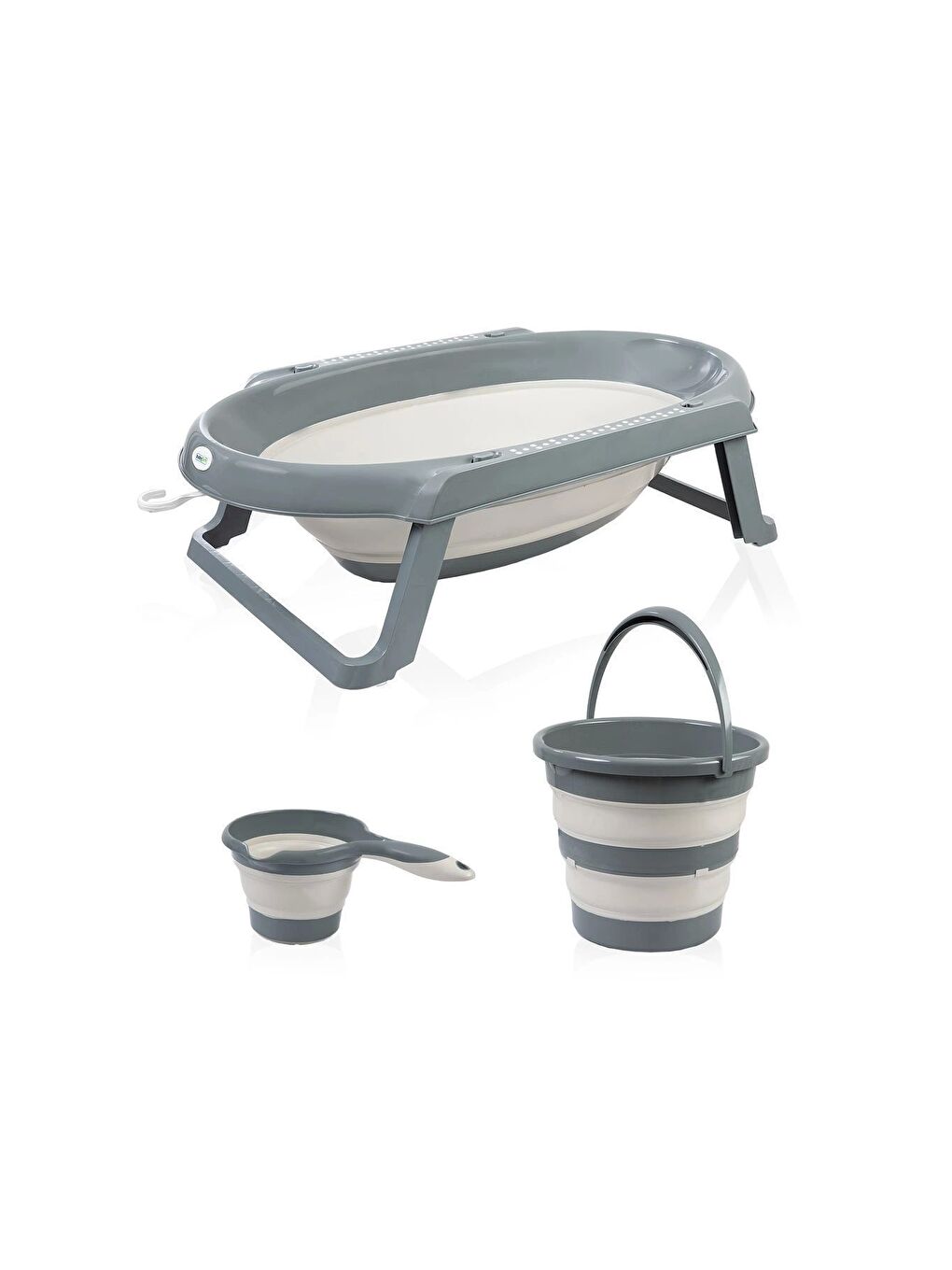 765 Katlanır Banyo 3 Lü Set Antrasit