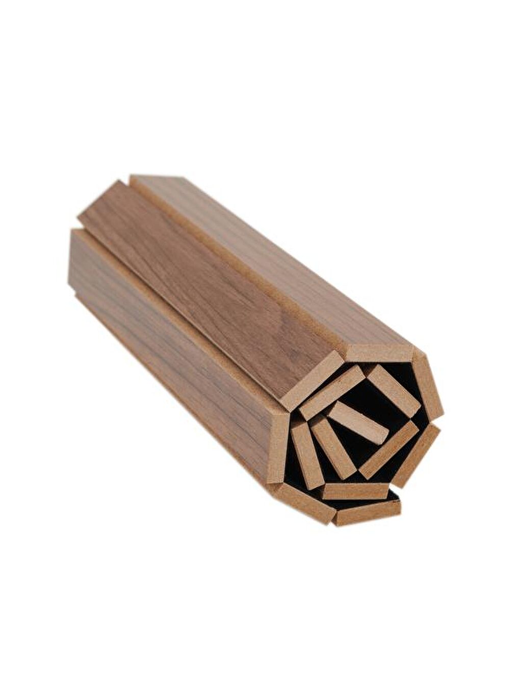 Kahverengi Portatif Koltuk Sehpası - Ceviz-2