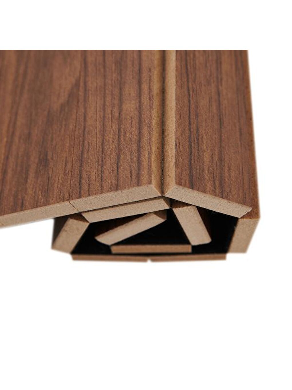 Kahverengi Portatif Koltuk Sehpası - Ceviz-3