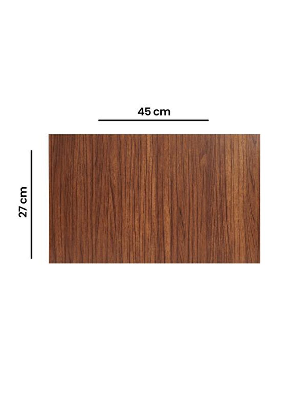 Kahverengi Portatif Koltuk Sehpası - Ceviz-5