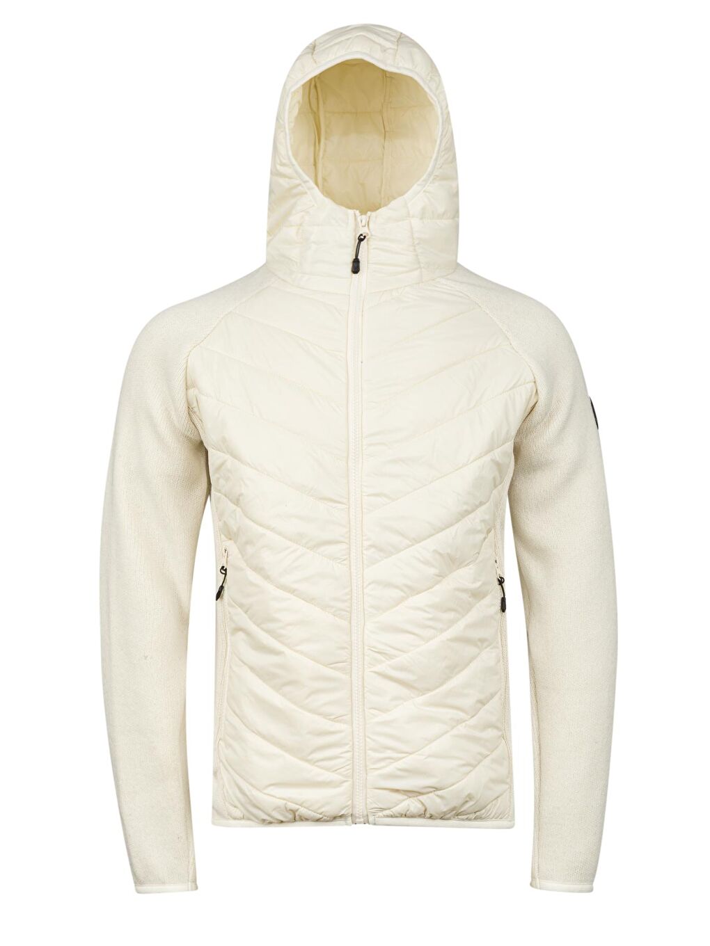 Lucas Erkek Kapüşonlu Tam Fermuarlı Sweat Ekru