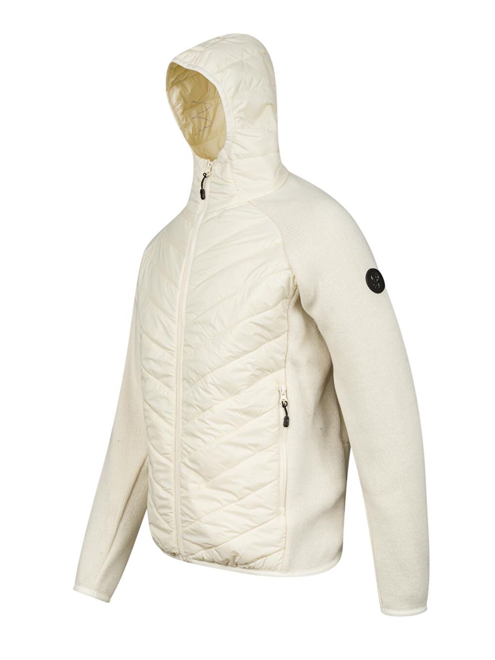 Lucas Erkek Kapüşonlu Tam Fermuarlı Sweat Ekru-1