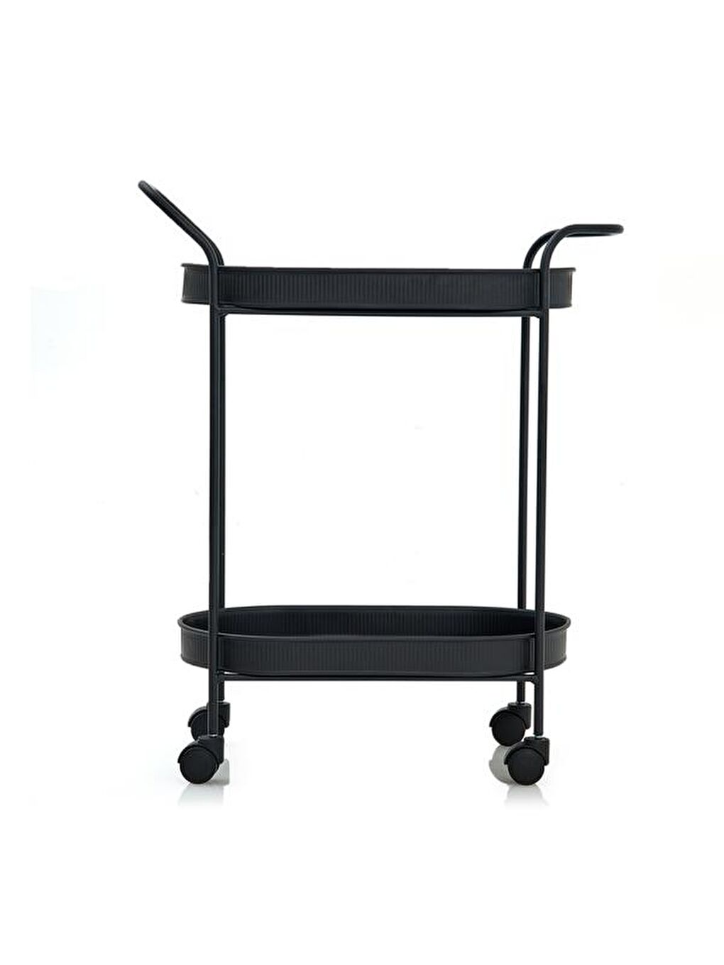 Elips Servis Arabası - Siyah-4