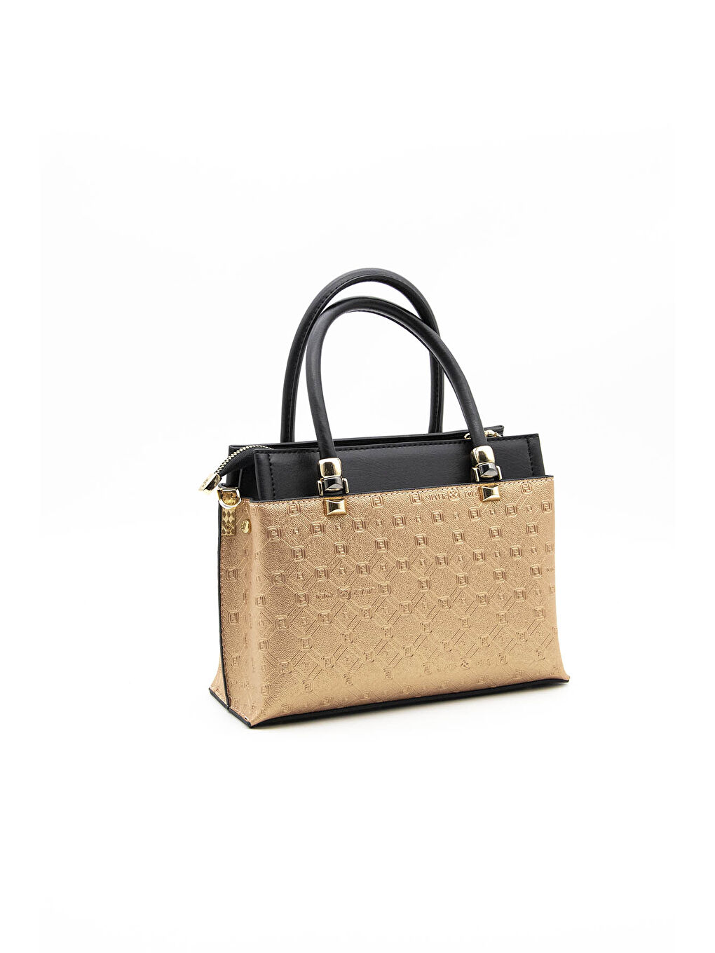 Siyah Kadın Omuz Çantası 826-38655 BAYAN ÇANTASI M46 PUDRA-MAT SİYAH-2