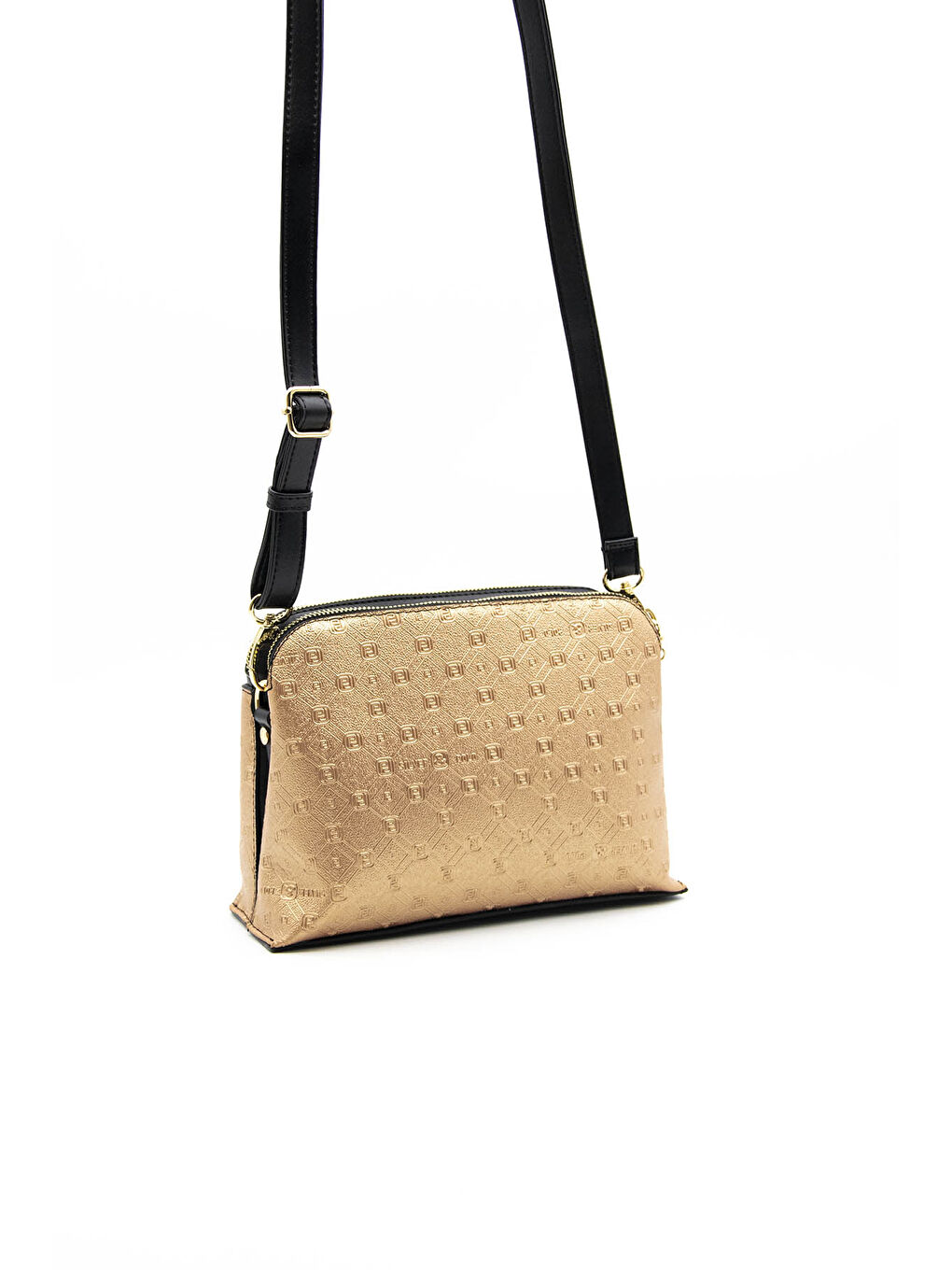 Siyah Kadın Çapraz Çanta 623-38755 ÇAPRAZ BAYAN ÇANTASI M46 PUDRA-MAT SİYAH-5