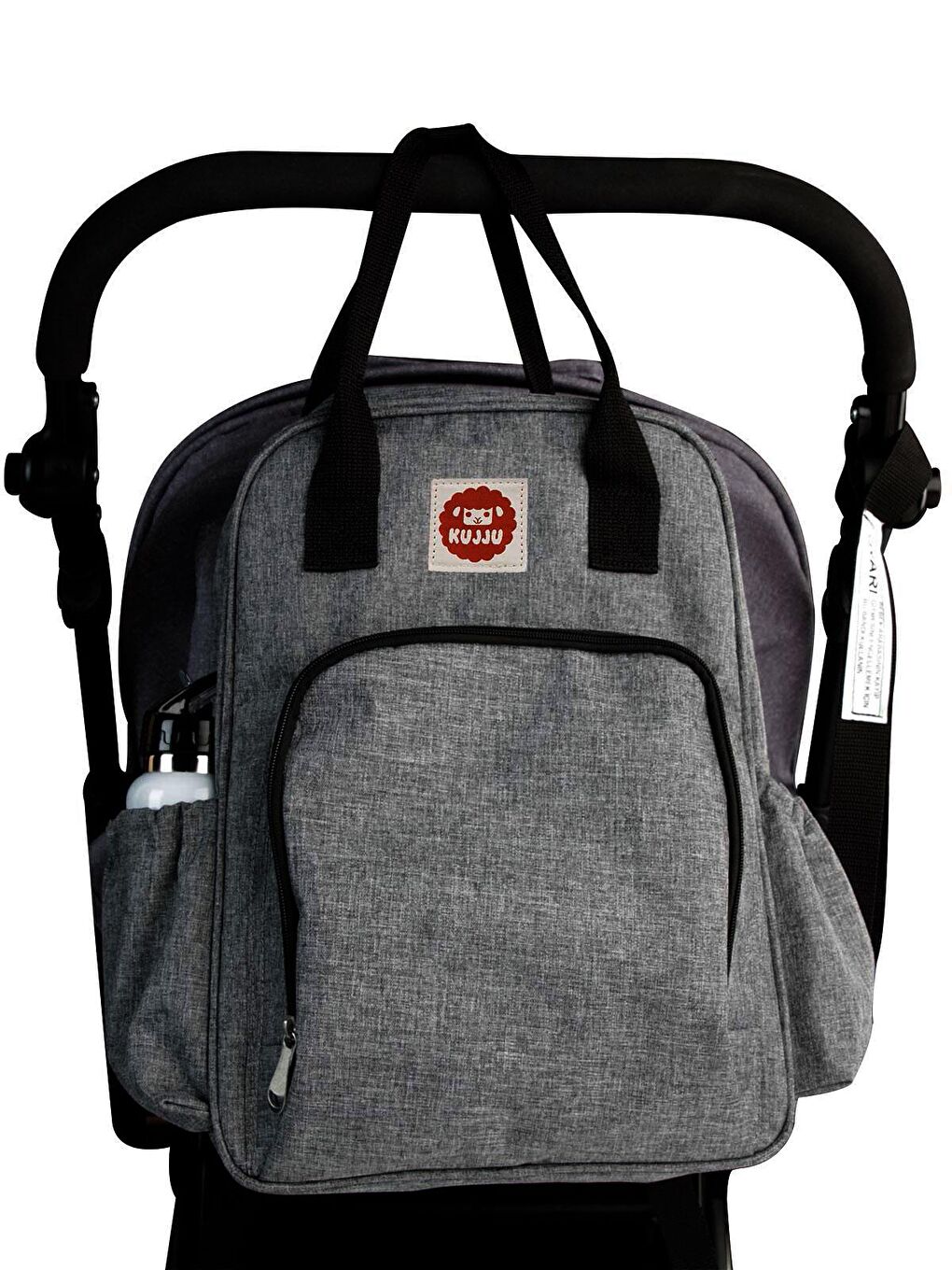 Anne Bebek Bakım Sırt Çantası - Gri Standart-4