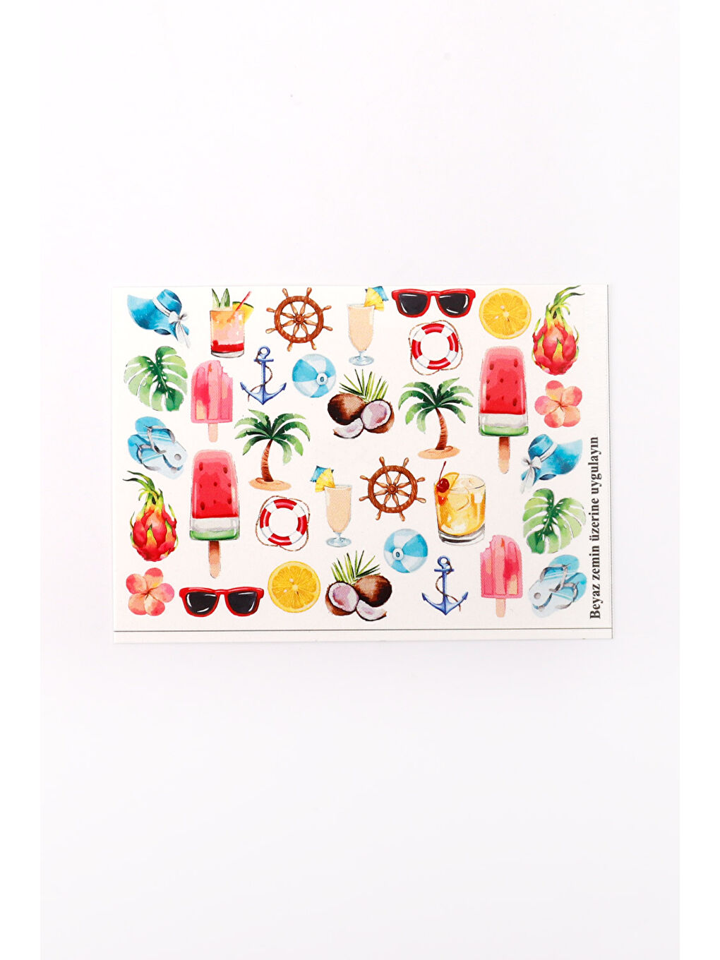 Çok Renkli Yaz Kız Çocuk Tırnak Sticker-1