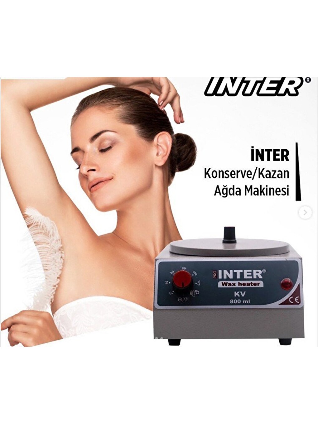 Inter Metal Gövde Konserve Kavanoz Ağda Isıtıcı 800ML-2
