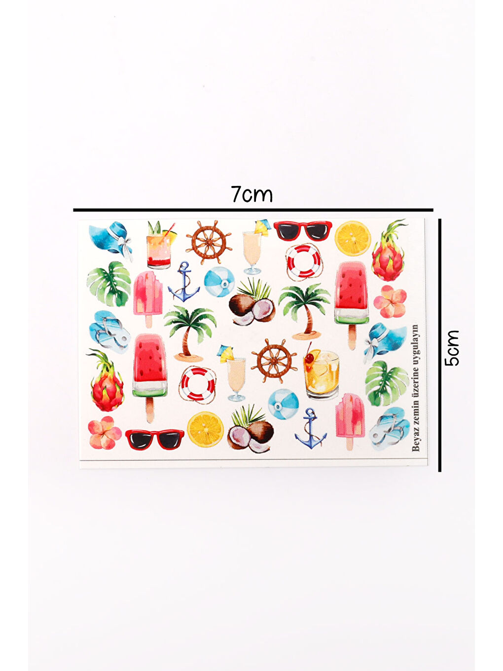 Çok Renkli Yaz Kız Çocuk Tırnak Sticker-2