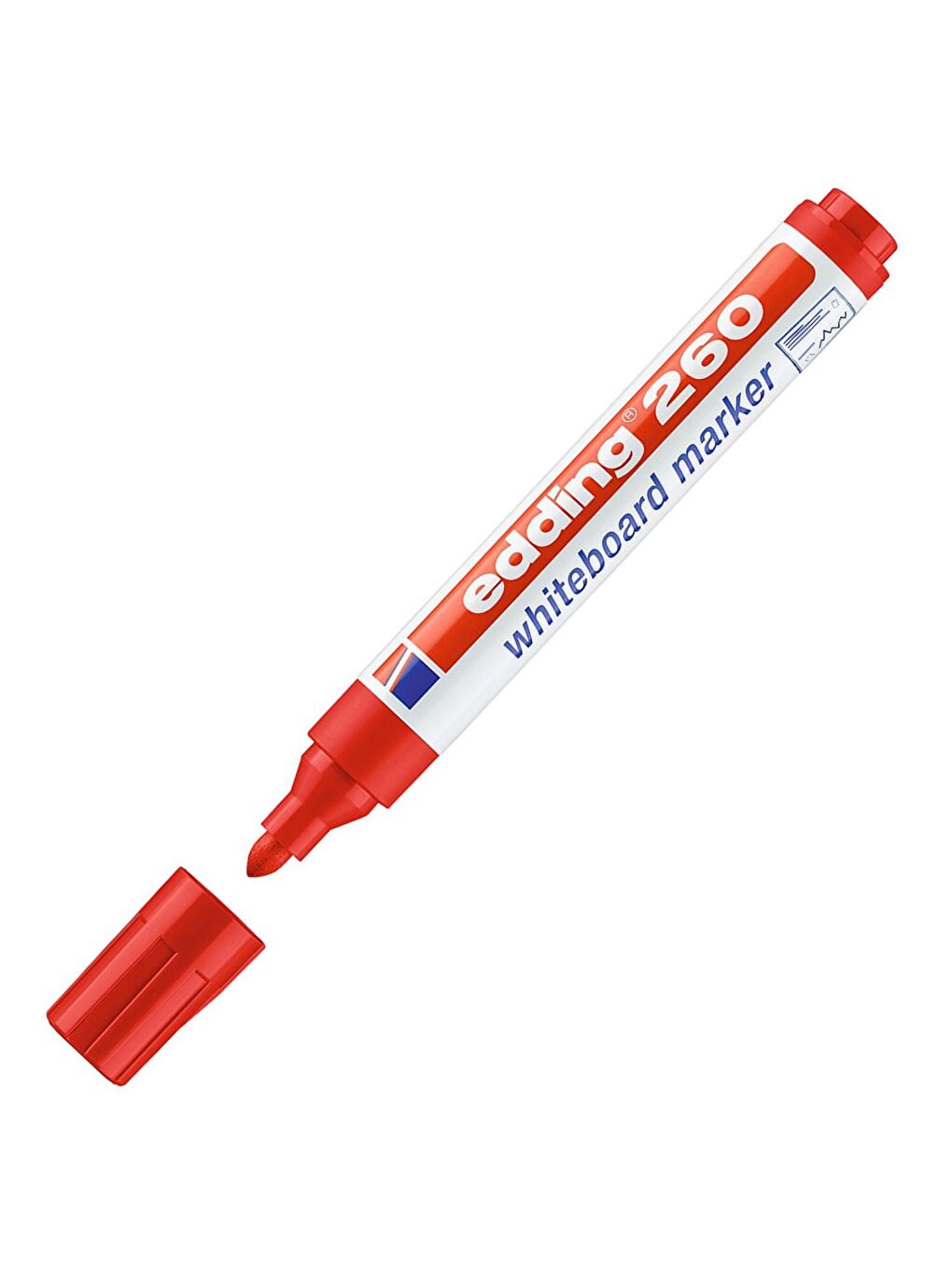 Edding 260 Silinebilir Yazı Tahtası Kalemi 4'lü + Tahta Silgisi - 1