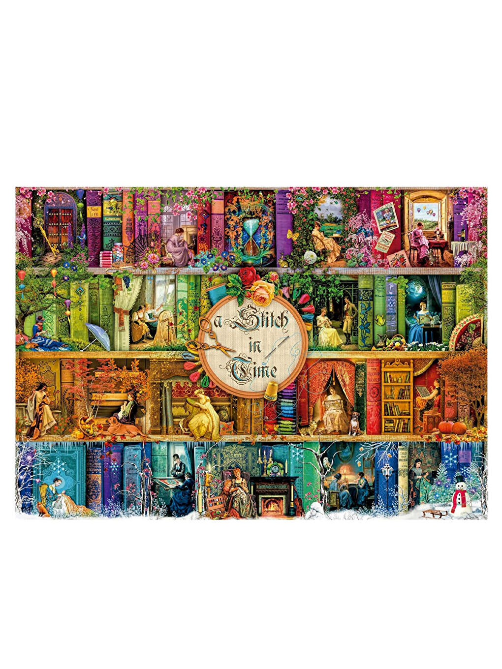 Puzzle 3000 Parça Zamanında Bir Dikiş 19946-1