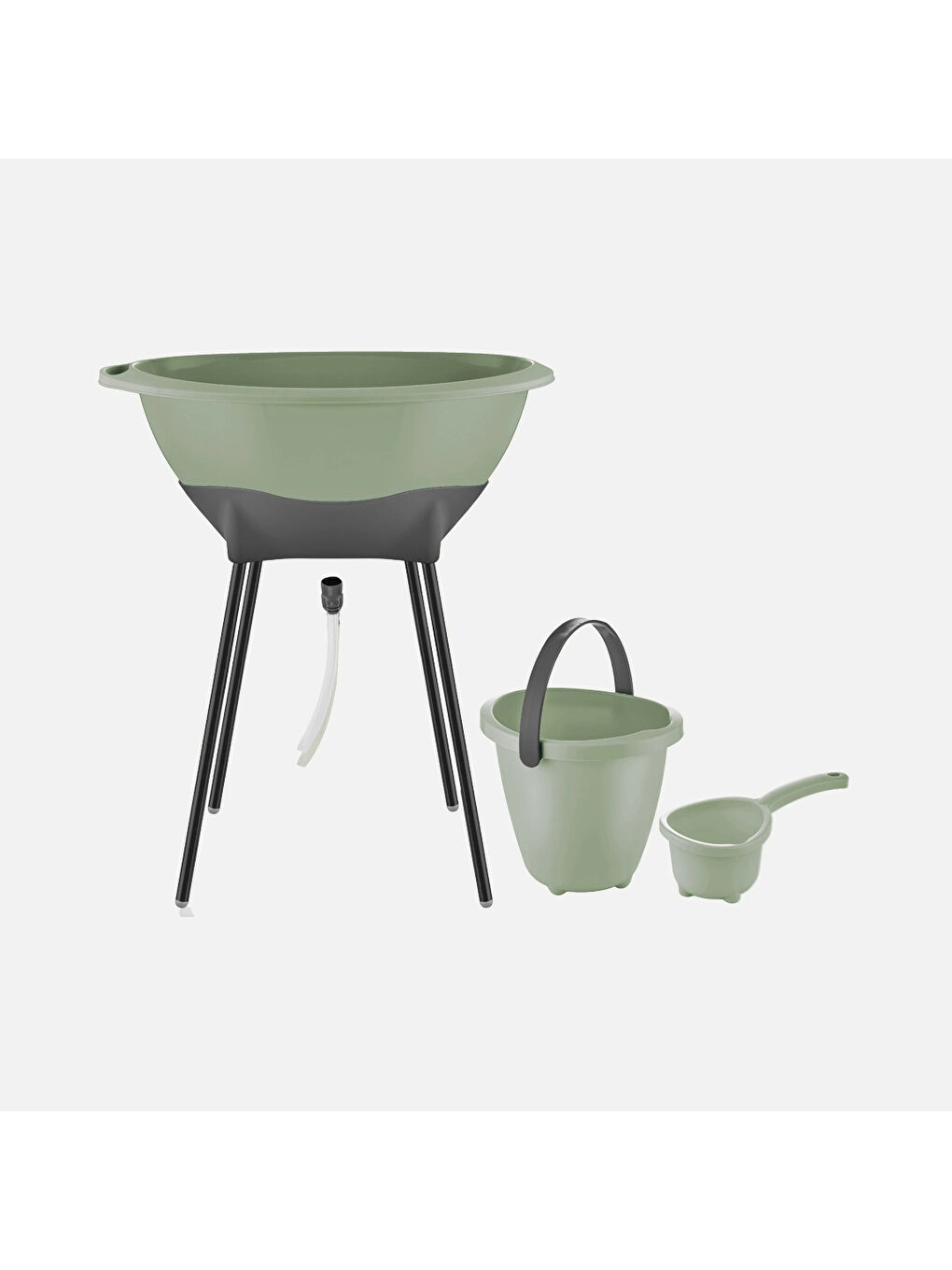 Elegant Yenidoğan Bebek Banyo Küvet Seti Soft Yeşil