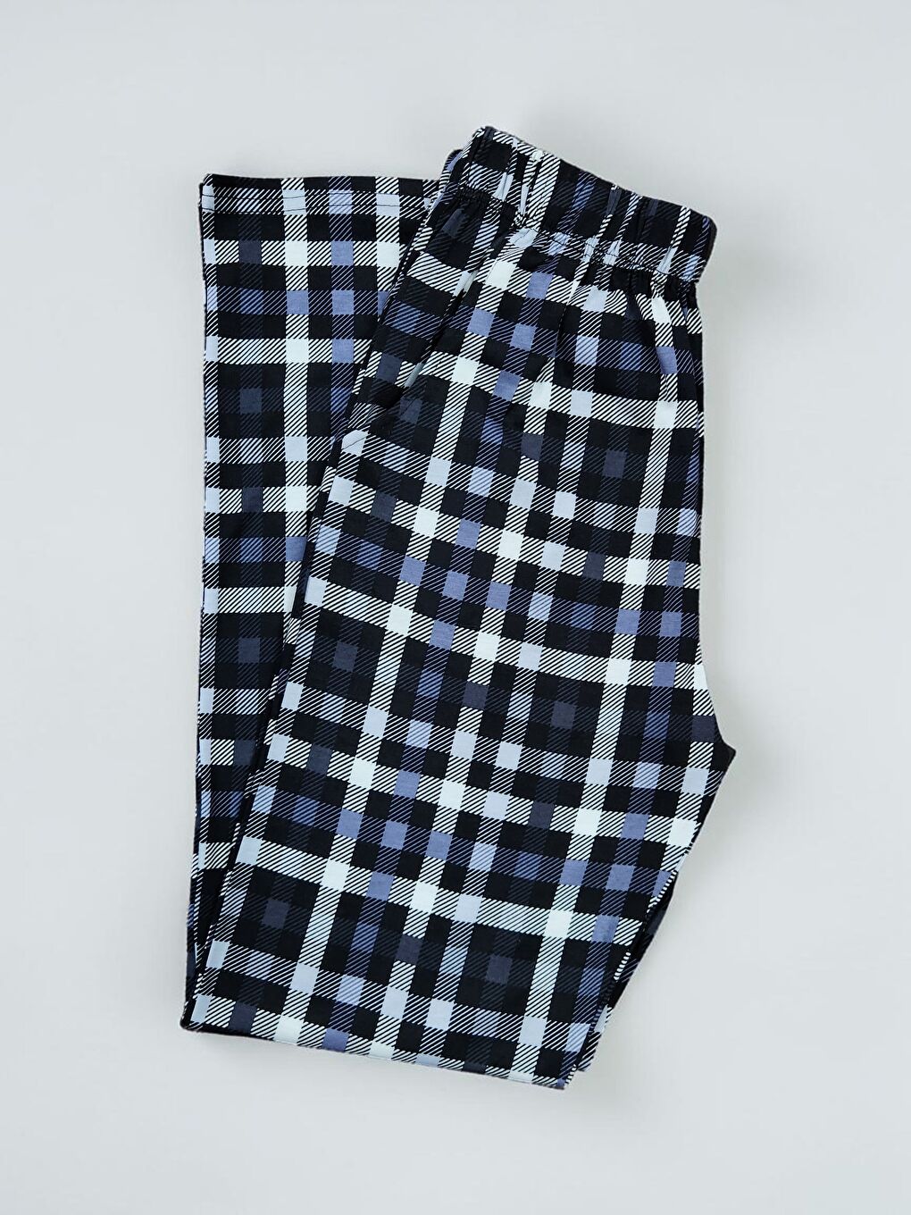 İndigo Erkek %100 Doğal Pamuk Cepli Yüksek Kaliteli Pijama Altı-1