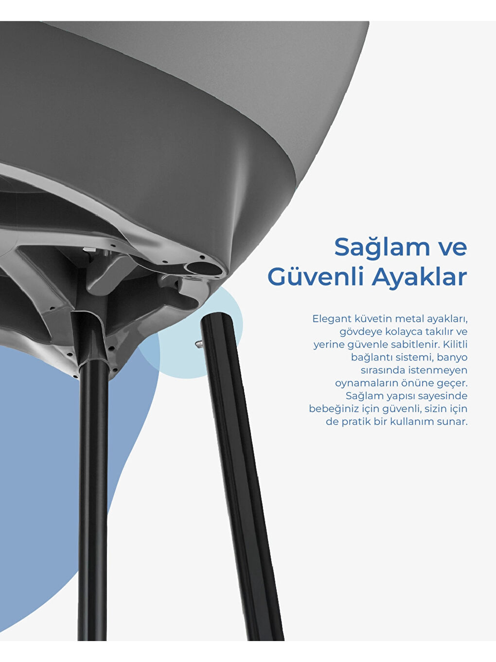 Elegant Yenidoğan Bebek Banyo Küvet Seti Soft Yeşil-2