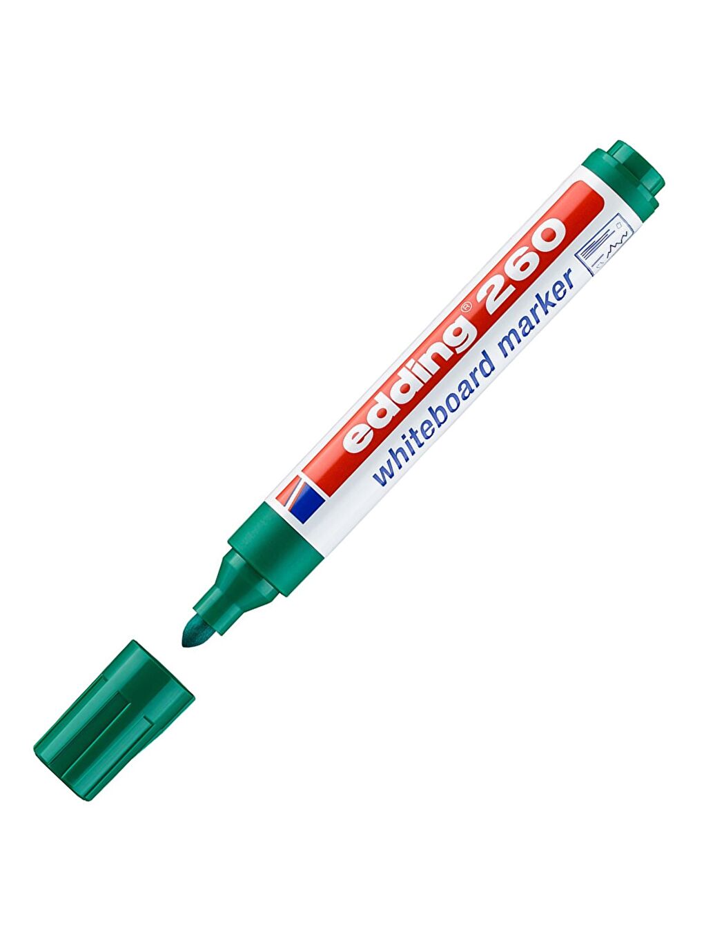 260 Beyaz Yazı Tahtası Kalemi 4 Renk + Tahta Silgisi 2 Adet-4