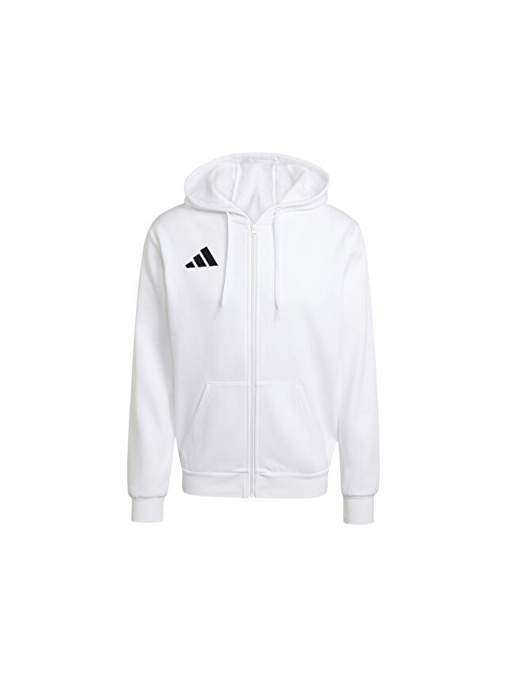 Ent26 Fz Hood Erkek Futbol Kamp Fermuarlı Sweatshirt Kf5943 Beyaz-2
