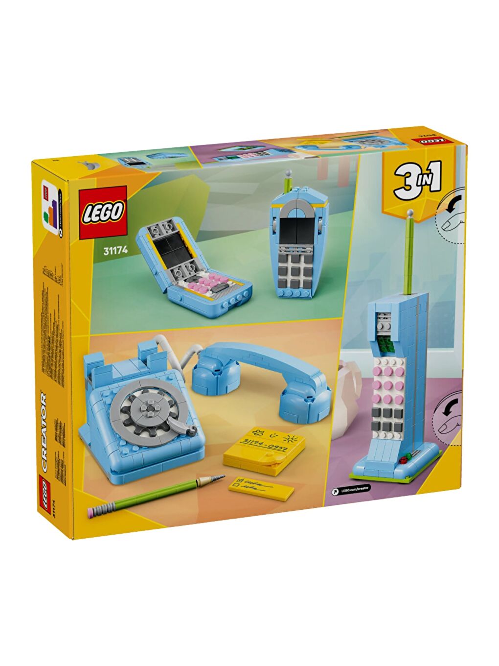 Creator 3 in 1 Retro Telefon 31174-1