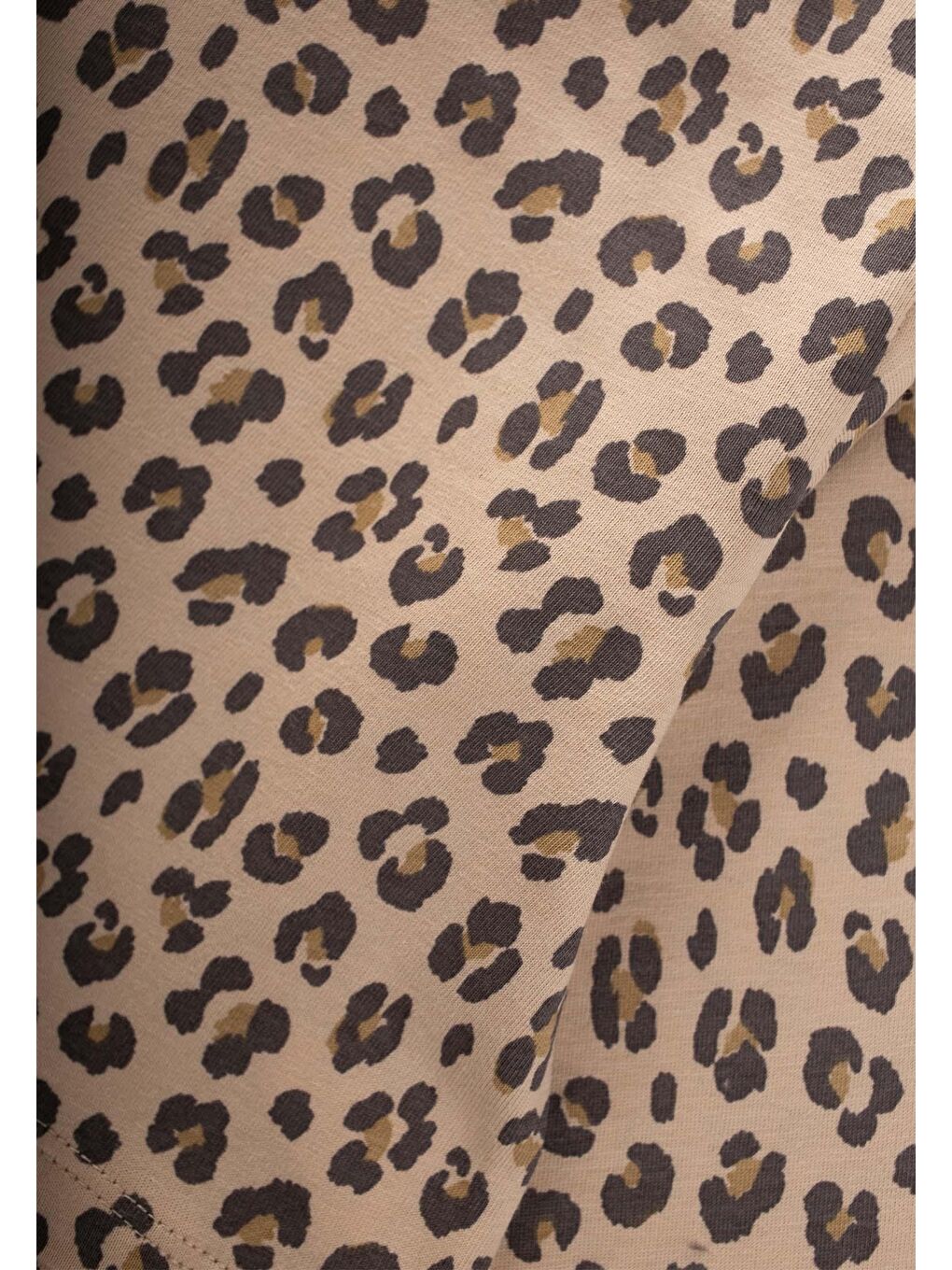 Desenli Uzun Kollu T-Shırt Takım 1-8 Yaş Bej-3