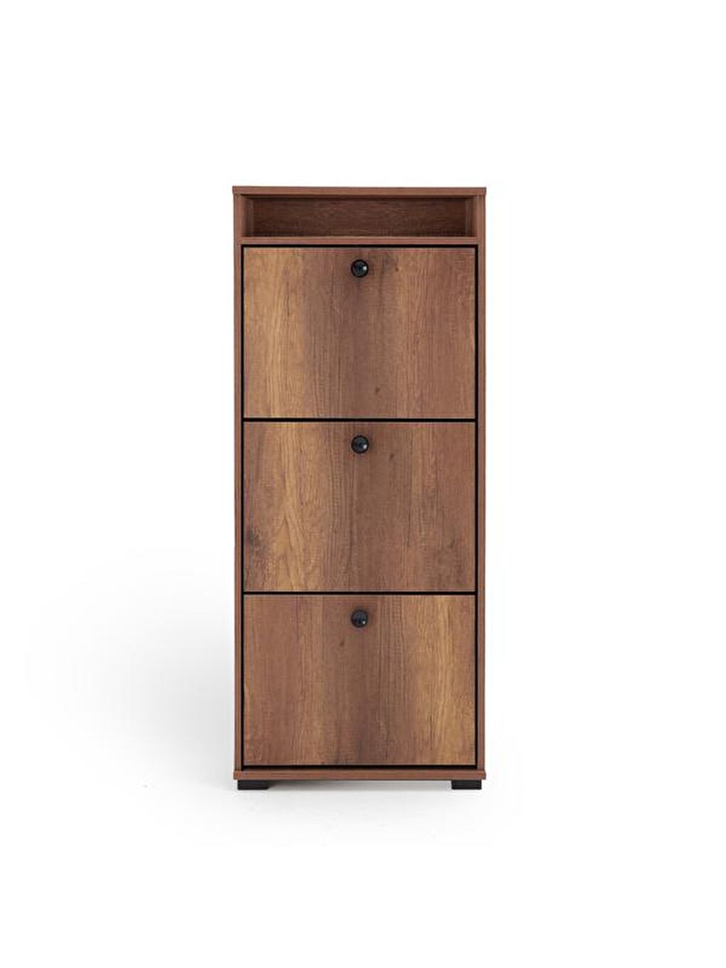 Kahverengi Rina Raflı Kapak Ayakkabılık - Barok Ceviz-4