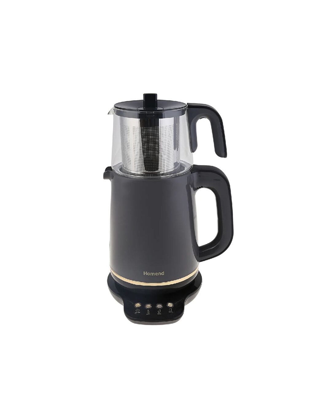 Gold 4'lü Elektrikli Çeyiz Seti Tost, Kahve, Çay Makinesi ve Blender Seti Antrasit-3