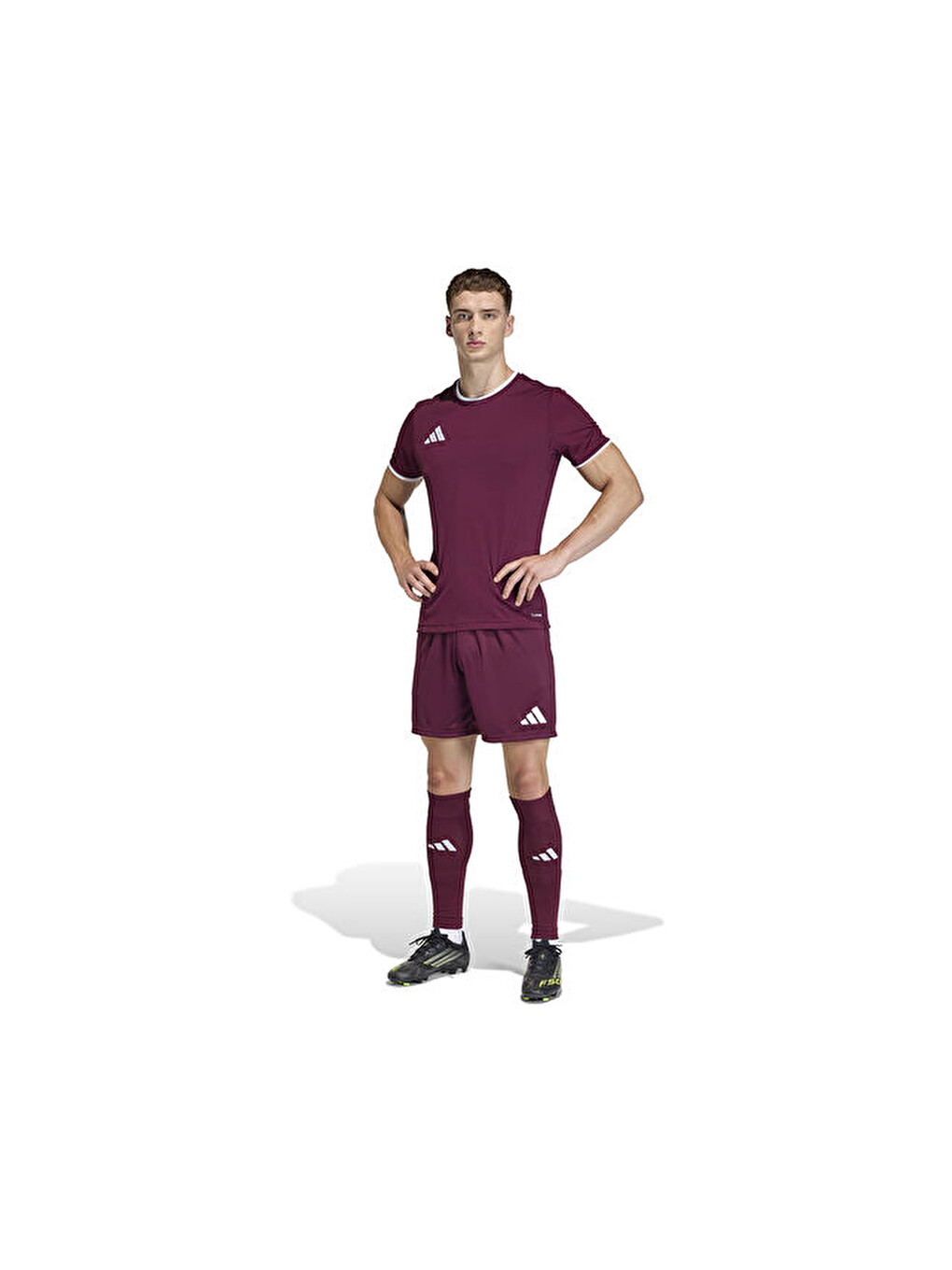 Ent26 Sho Erkek Futbol Şortu Jz2514 Kırmızı-3
