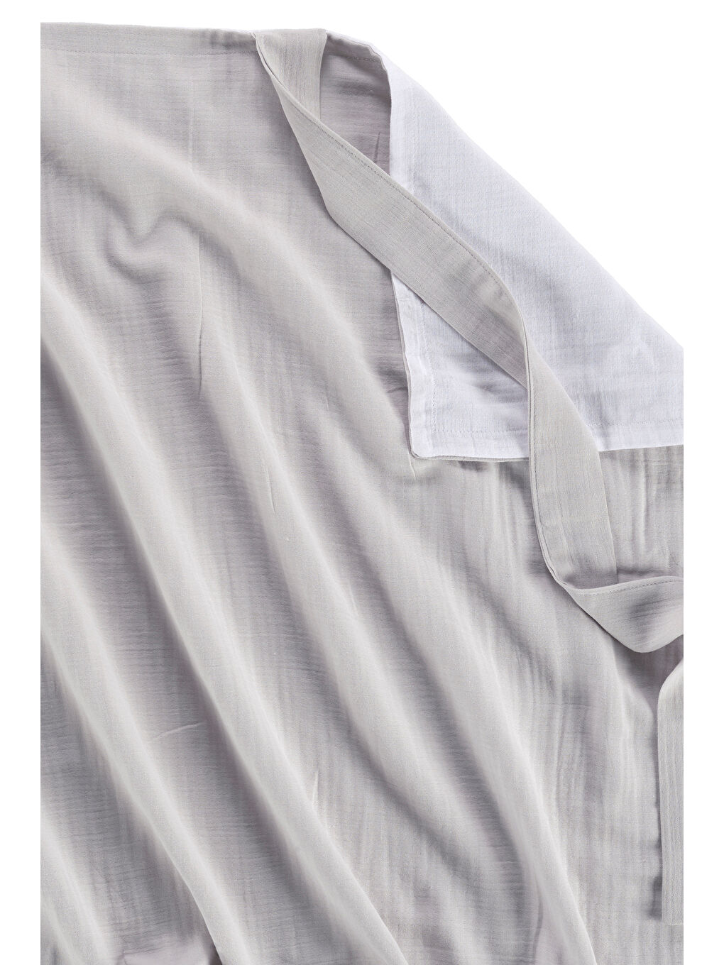 Colors of Joy Organik Pamuk Müslin 4 Katlı Emzirme Örtüsü Gri-4