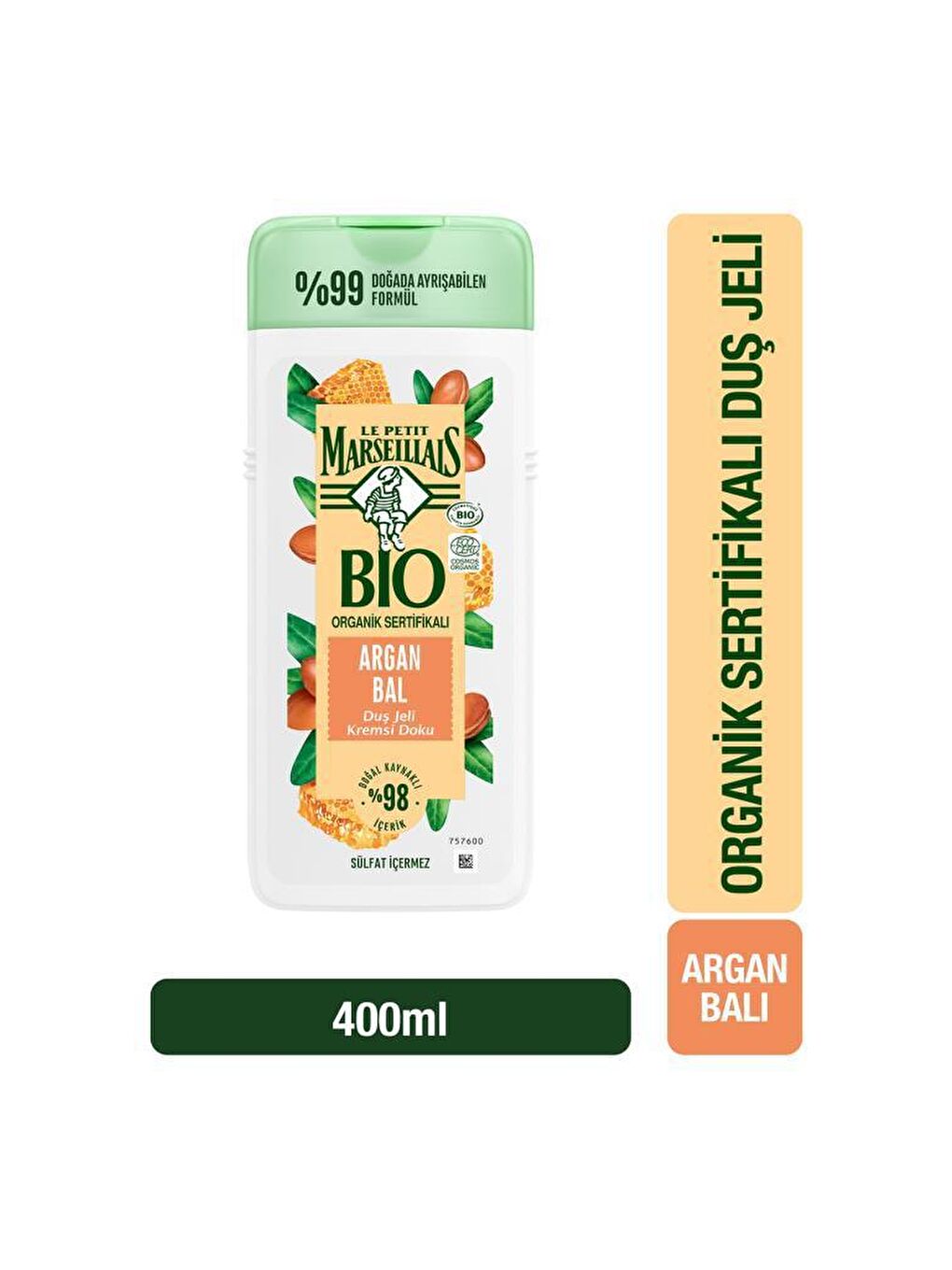 Le Petit Marseillais Renksiz BIO Organik Sertifikalı Argan Balı 400 ml