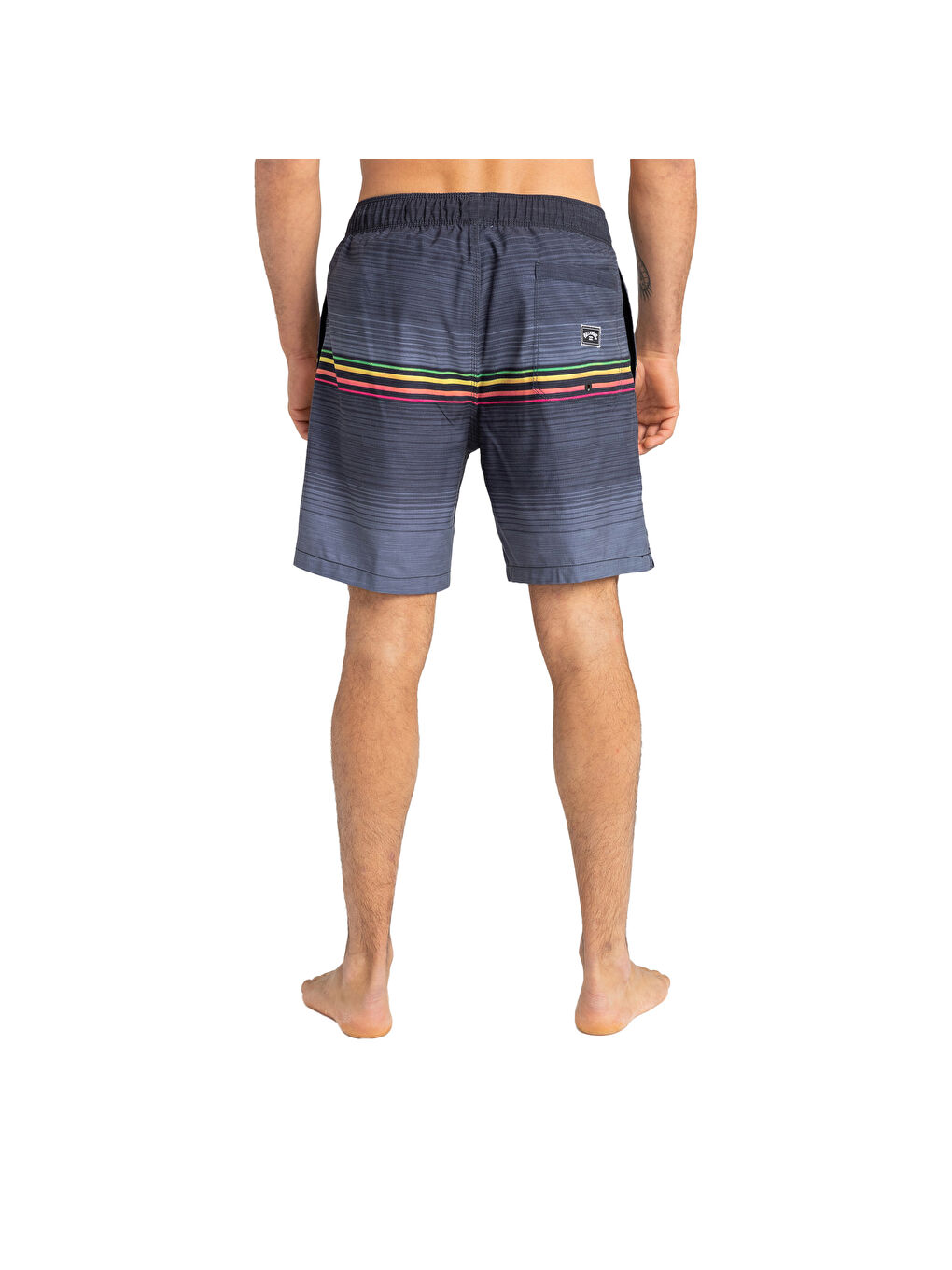 Siyah All Day Htr Stripe Lb Erkek Volley Short-3