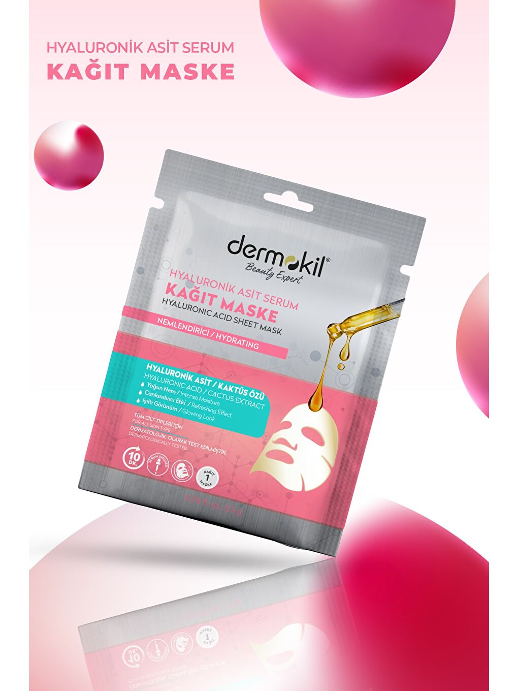 Hyaluronik Asit Kağıt Yüz Maskesi x 5 Adet-2