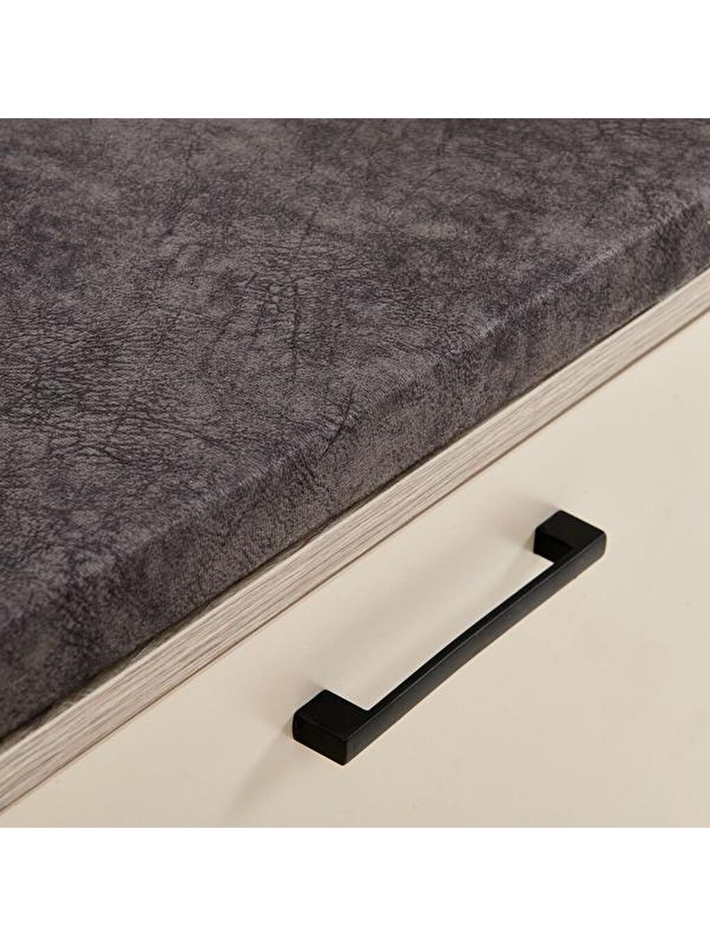 Kahverengi Puflu Ayakkabılık - Vizon / Rustik Meşe-2