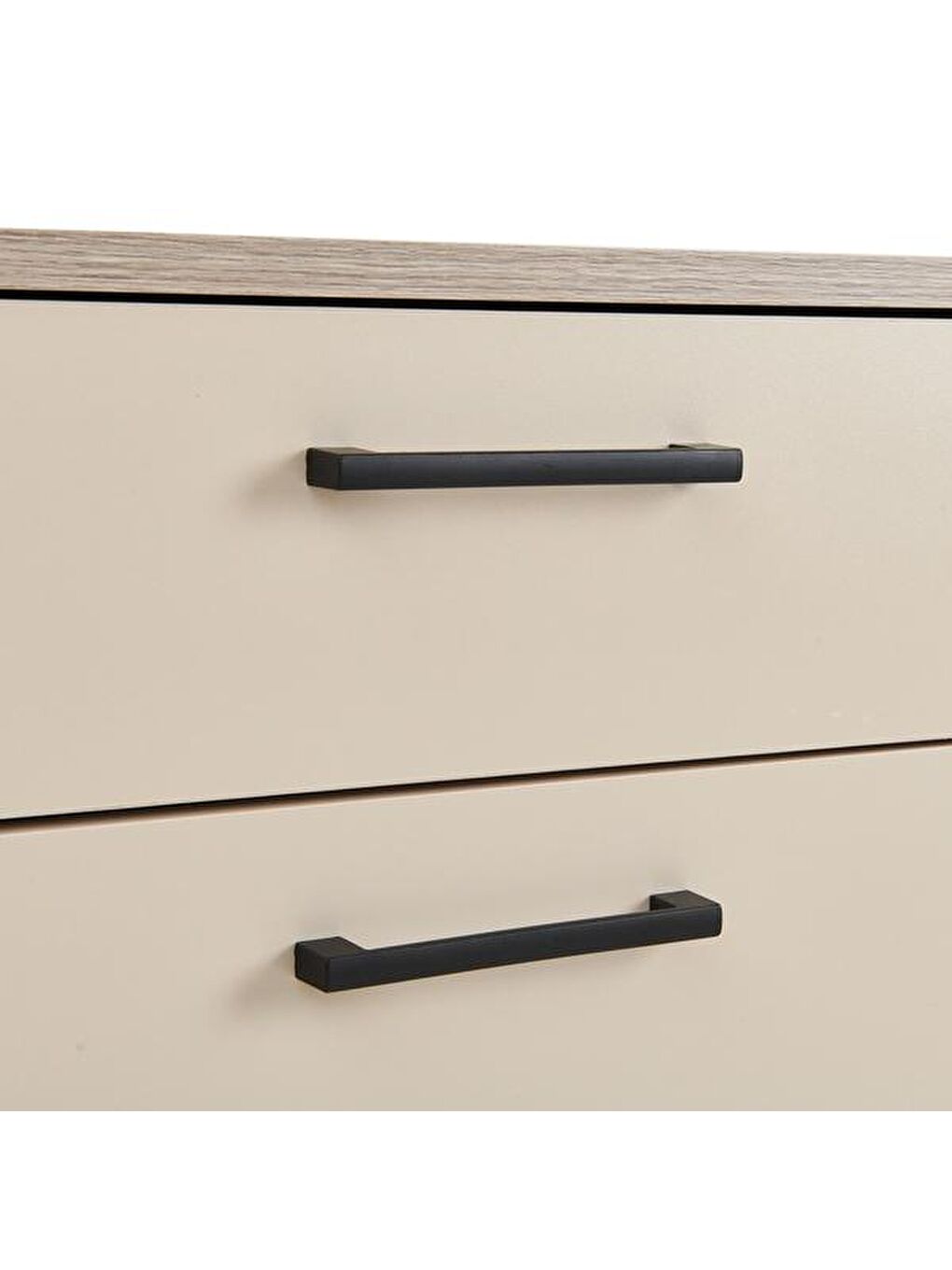 Kahverengi Puflu Ayakkabılık - Vizon / Rustik Meşe-4