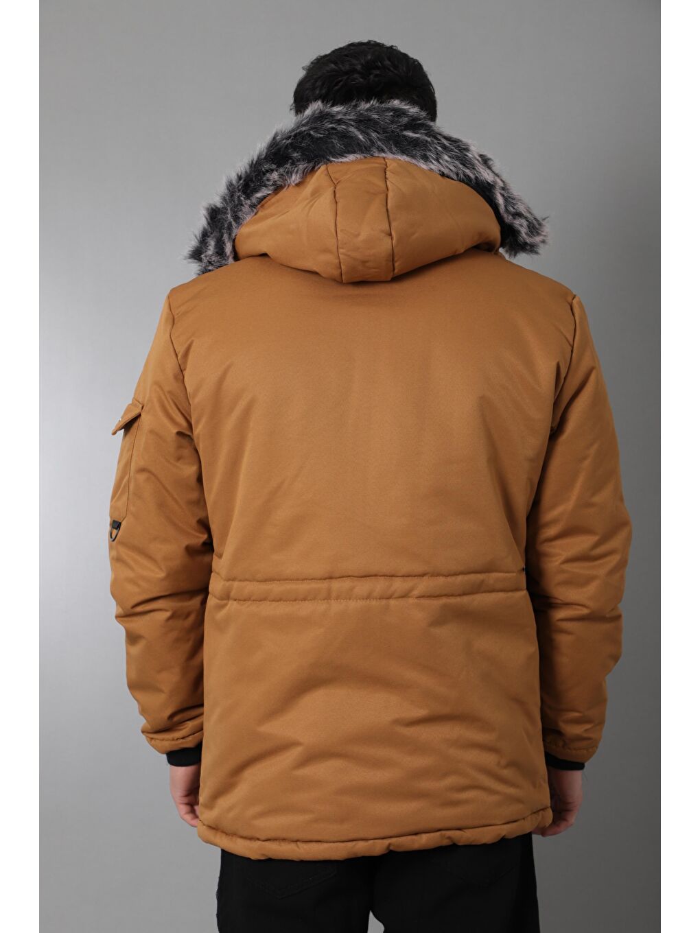 Kahverengi Stil Kombin İçi Kürklü Kaban/Mont BL 1506-6