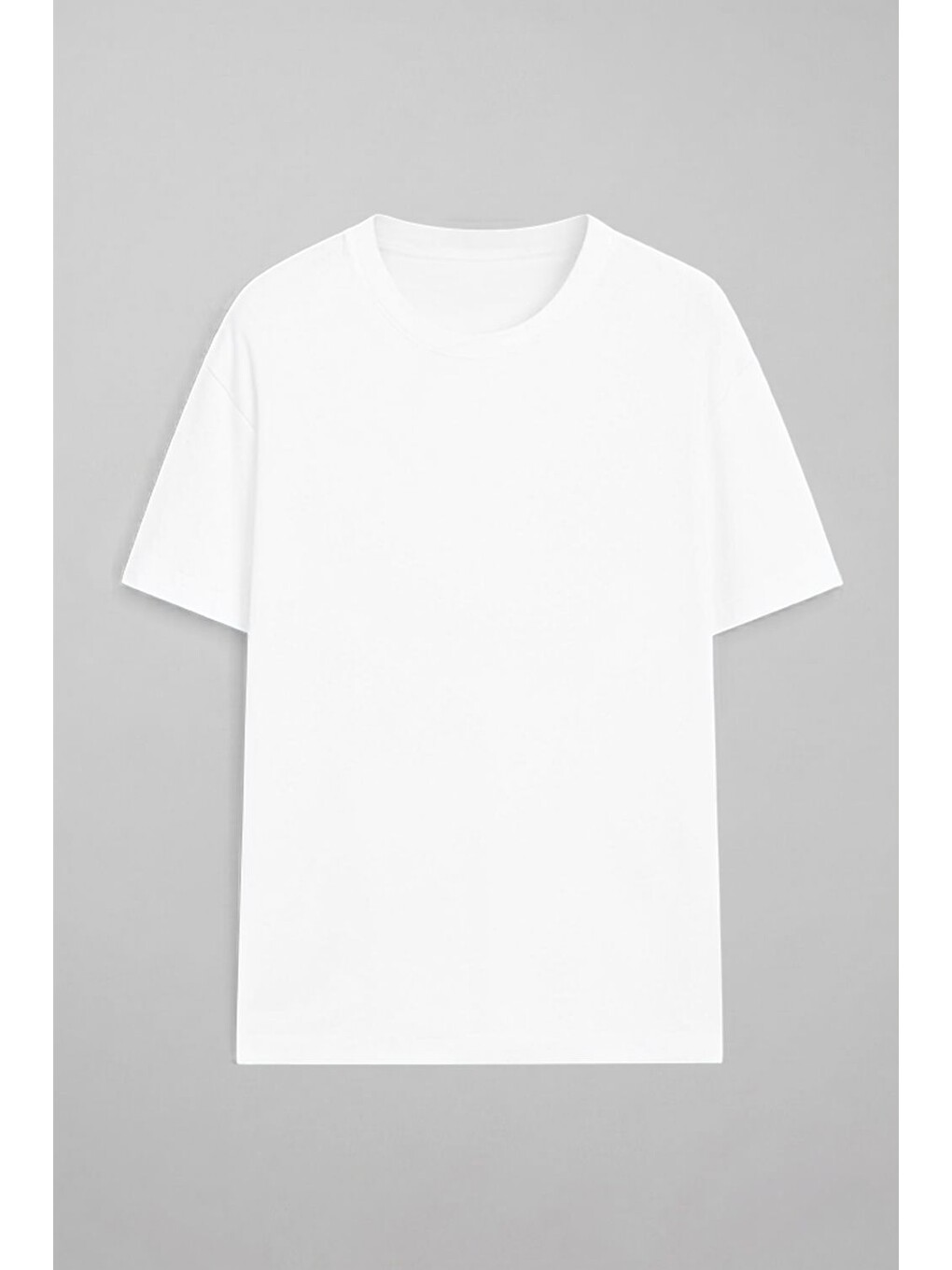 Erkek Basic Beyaz T-shirt-2