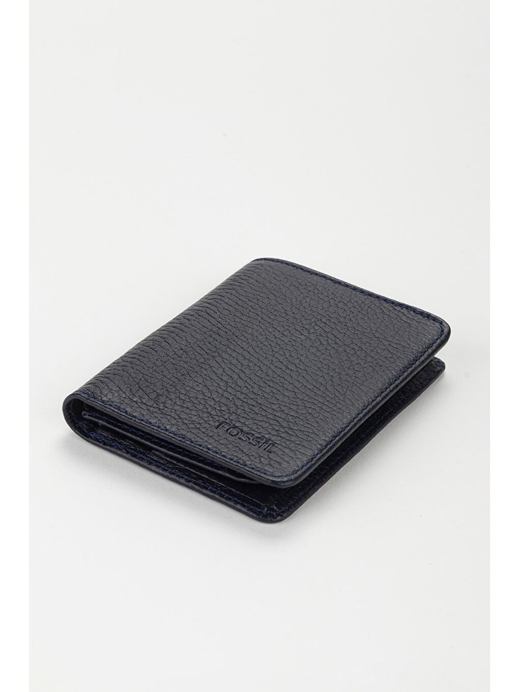 Lacivert Kutulu Hakiki Deri Dikey Ekstra Kartlıklı Mini Erkek El Portföyü Cüzdan-1