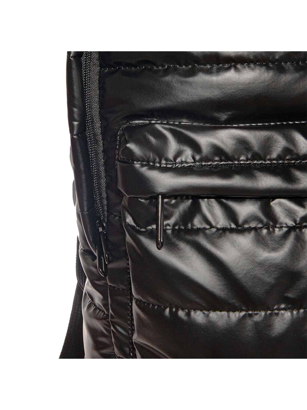 Moods Up Relaxed Kapitone Su Geçirmez Kumaşlı Okul ve Laptop Sırt Çantası Siyah-4