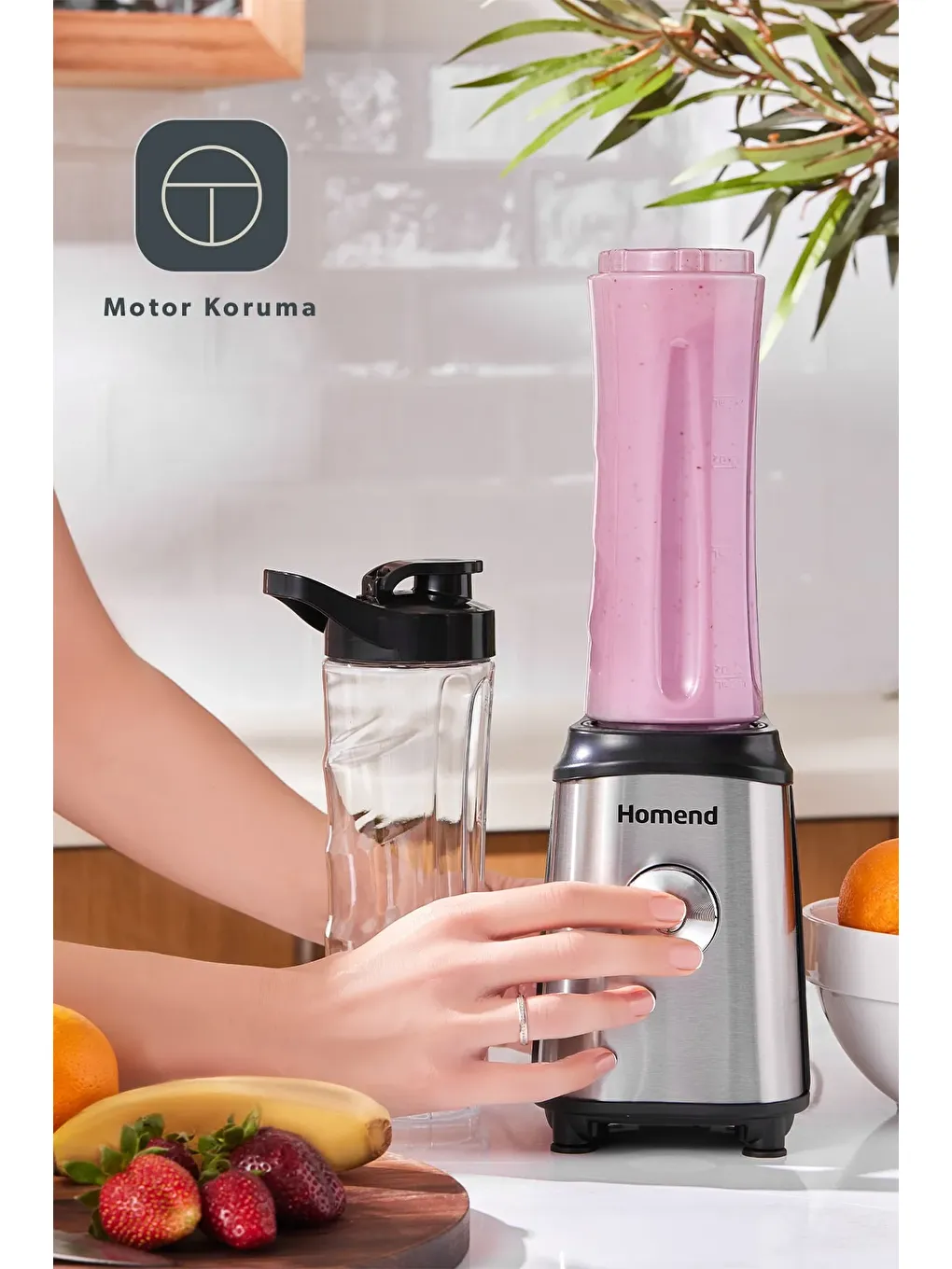 Mixfresh 7010h Kişisel Smoothie Blender Inox 350W-1