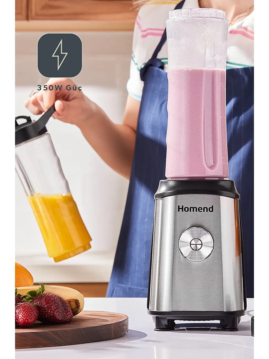 Mixfresh 7010h Kişisel Smoothie Blender Inox 350W-2