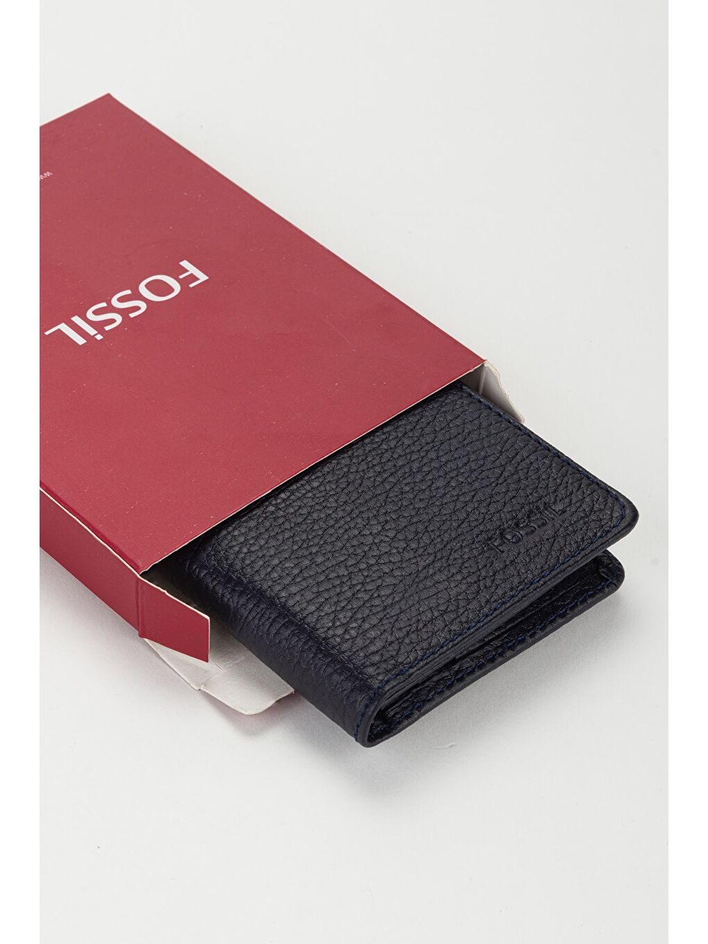 Lacivert Kutulu Hakiki Deri Dikey Ekstra Kartlıklı Mini Erkek El Portföyü Cüzdan-6