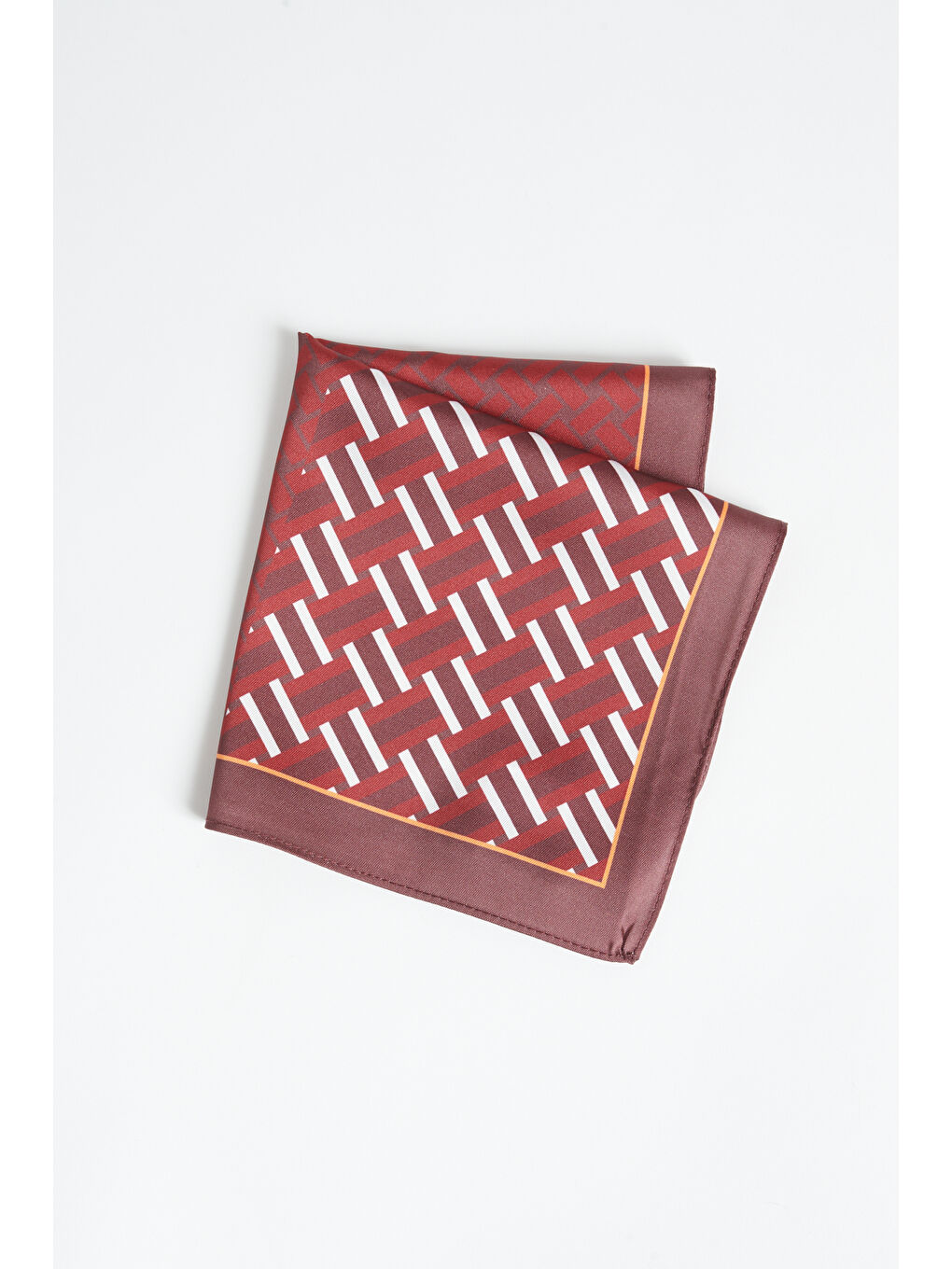 Erkek Bordo-Kırmızı Desenli Mendil