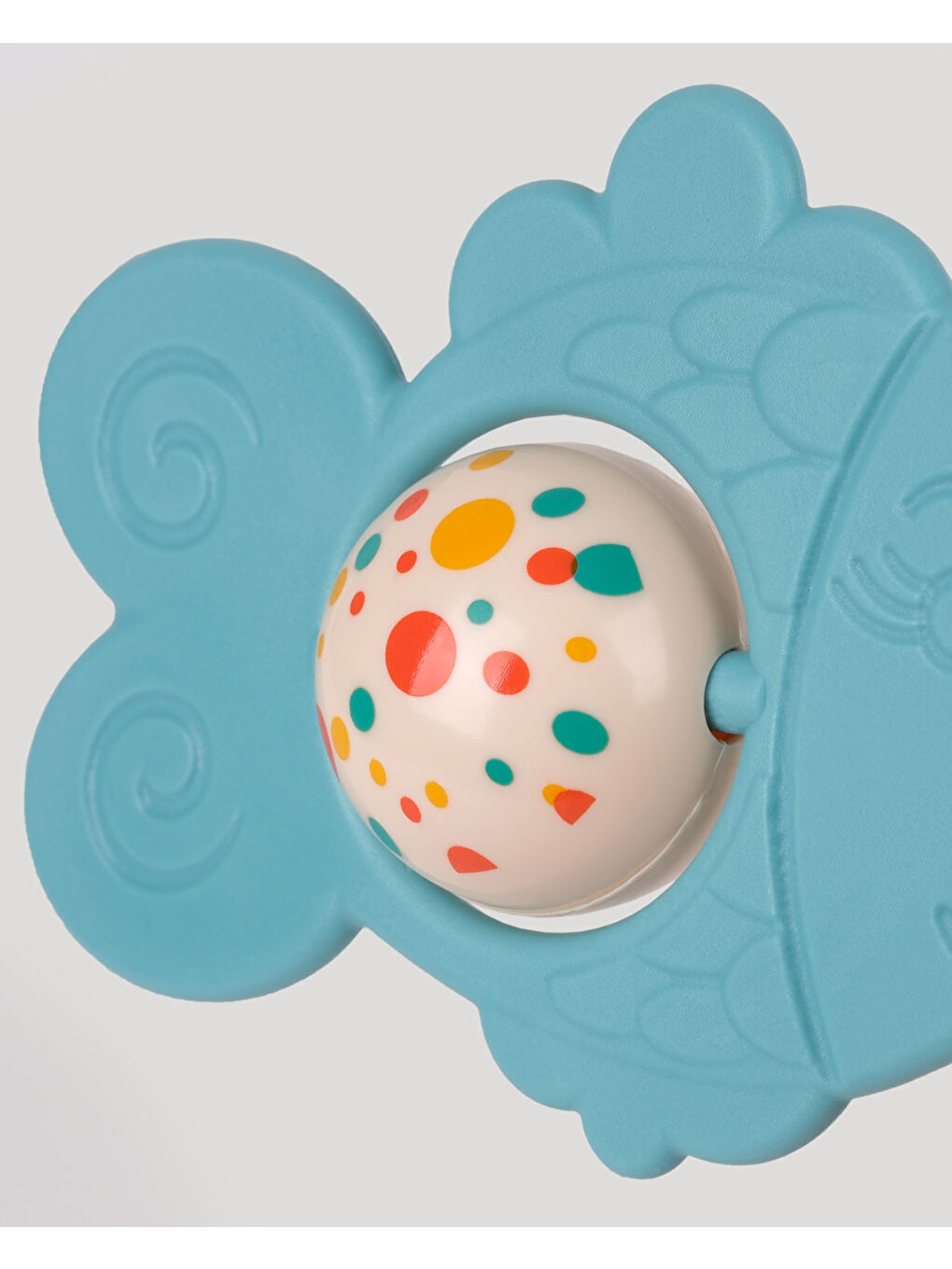 Arkadaşım Balık Diş Kaşıyıcı Çıngırak-Turkuaz-1