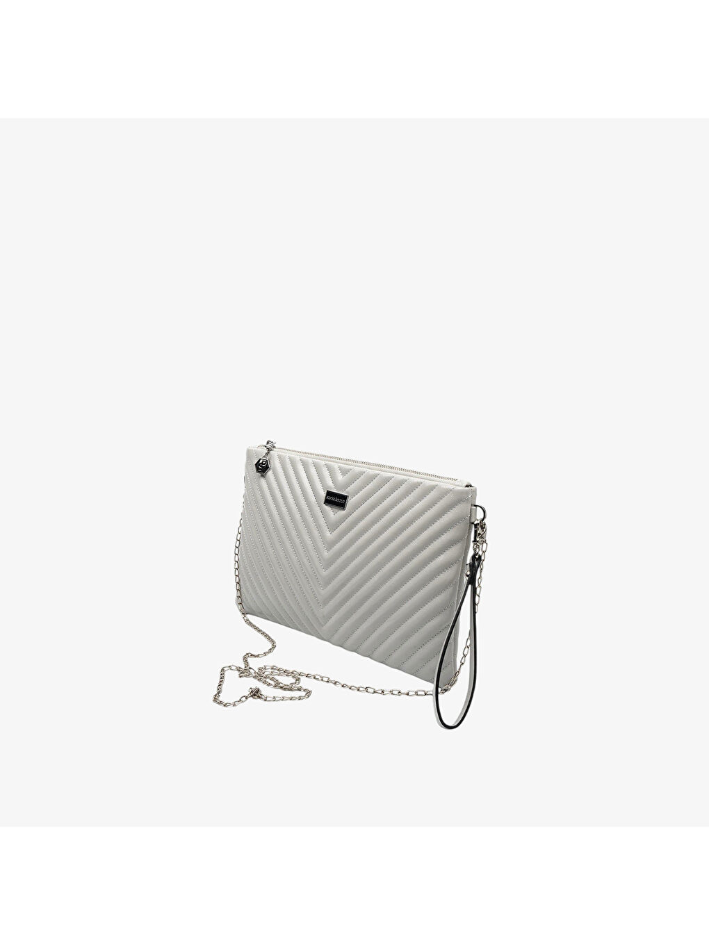 Kadın Portföy Çantası SP1034-M211 SILVER POLO Portföy & Clutch Gri-Gri-3
