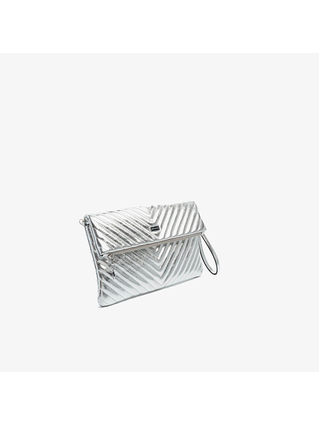 Gri Kadın Portföy Çantası SP1134-M211 SILVER POLO Portföy & Clutch Gümüş-Gümüş-1