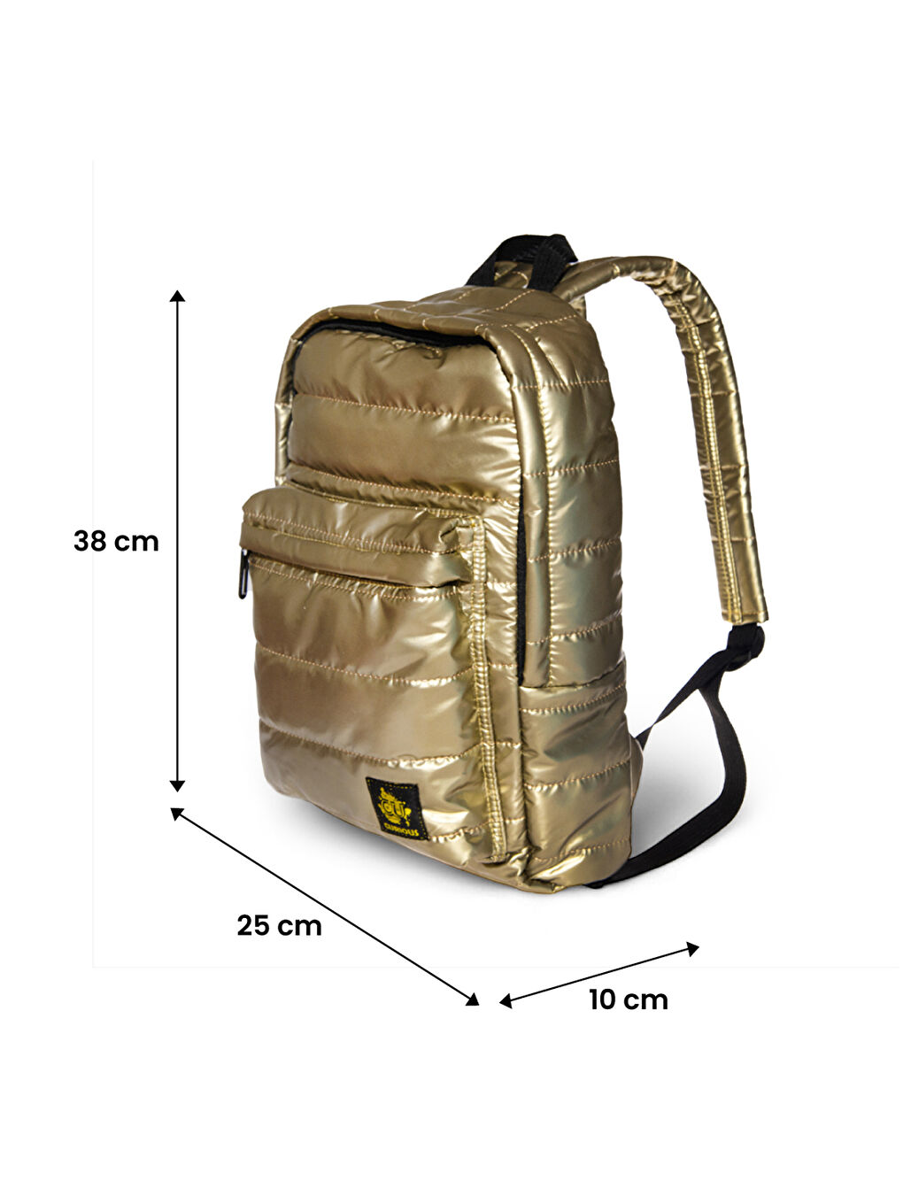 Moods Up Curious Kapitone Su Geçirmez Kumaşlı Okul ve Laptop Sırt Çantası Sarı-3