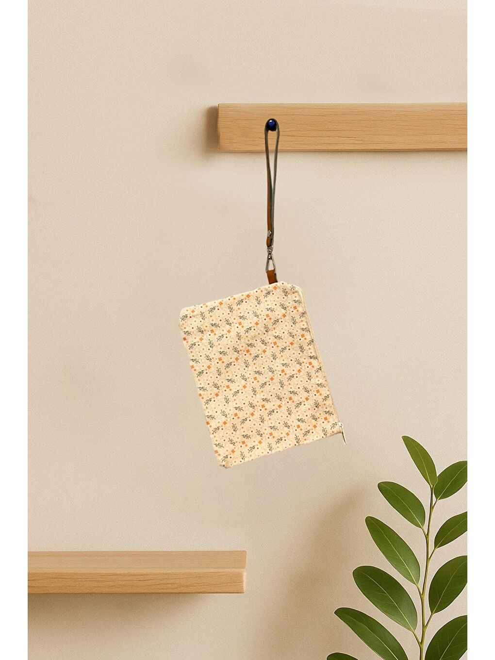 Deri Saplı Minik Çiçekli Cüzdan Paketi | 3 Adet-2